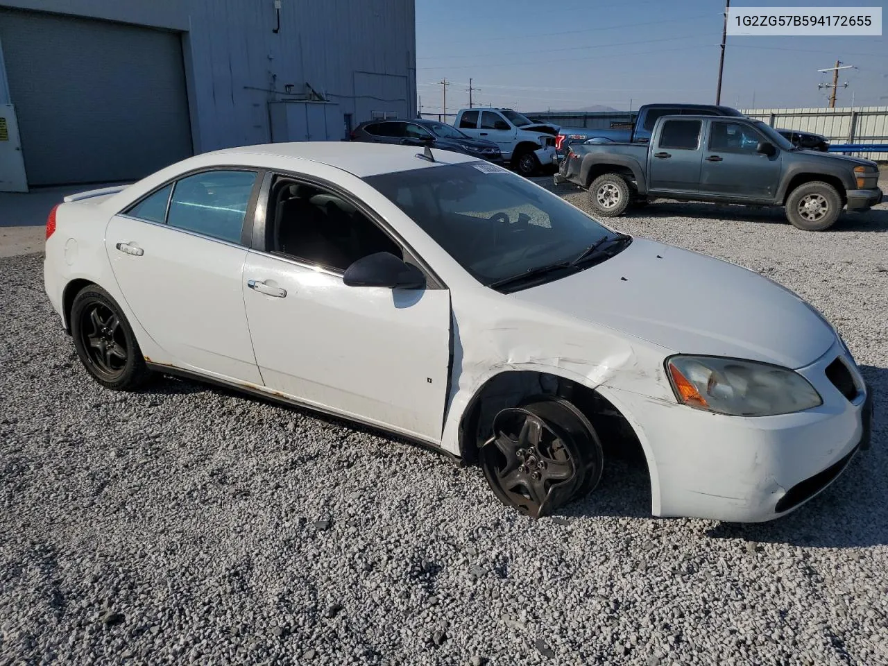 2009 Pontiac G6 VIN: 1G2ZG57B594172655 Lot: 70065284