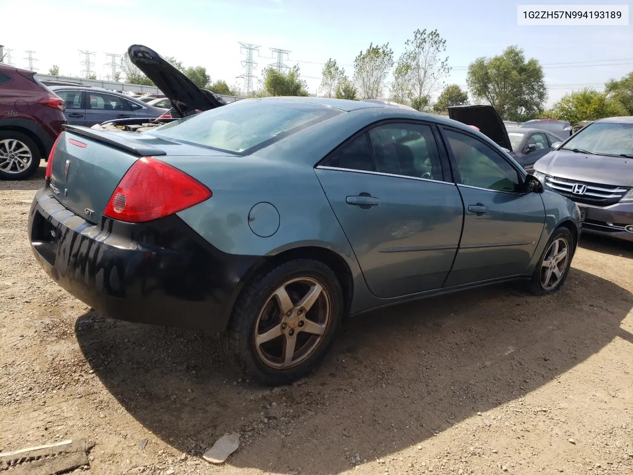 2009 Pontiac G6 Gt VIN: 1G2ZH57N994193189 Lot: 71496224