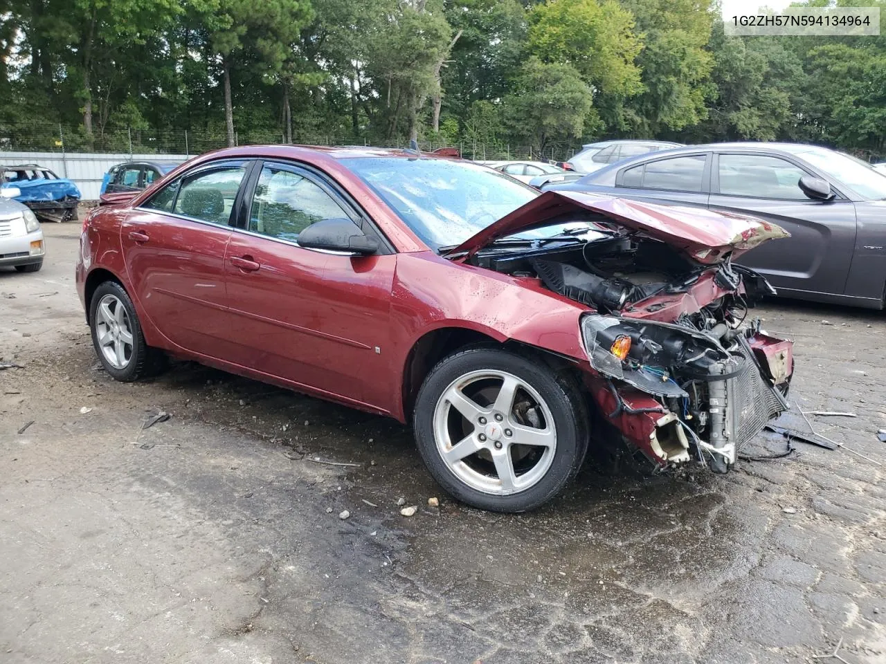 2009 Pontiac G6 Gt VIN: 1G2ZH57N594134964 Lot: 72192514