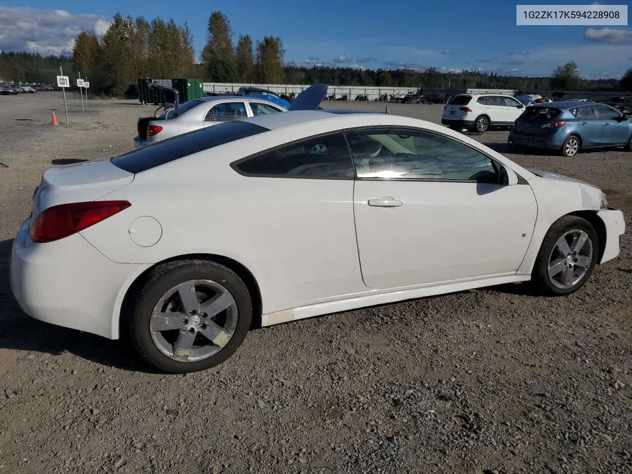 2009 Pontiac G6 Gt VIN: 1G2ZK17K594228908 Lot: 72798274