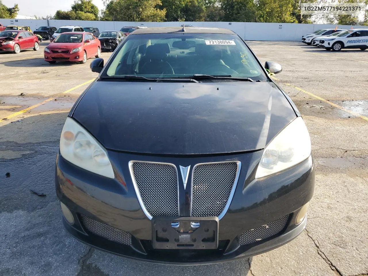 2009 Pontiac G6 Gxp VIN: 1G2ZM577194221371 Lot: 73138094