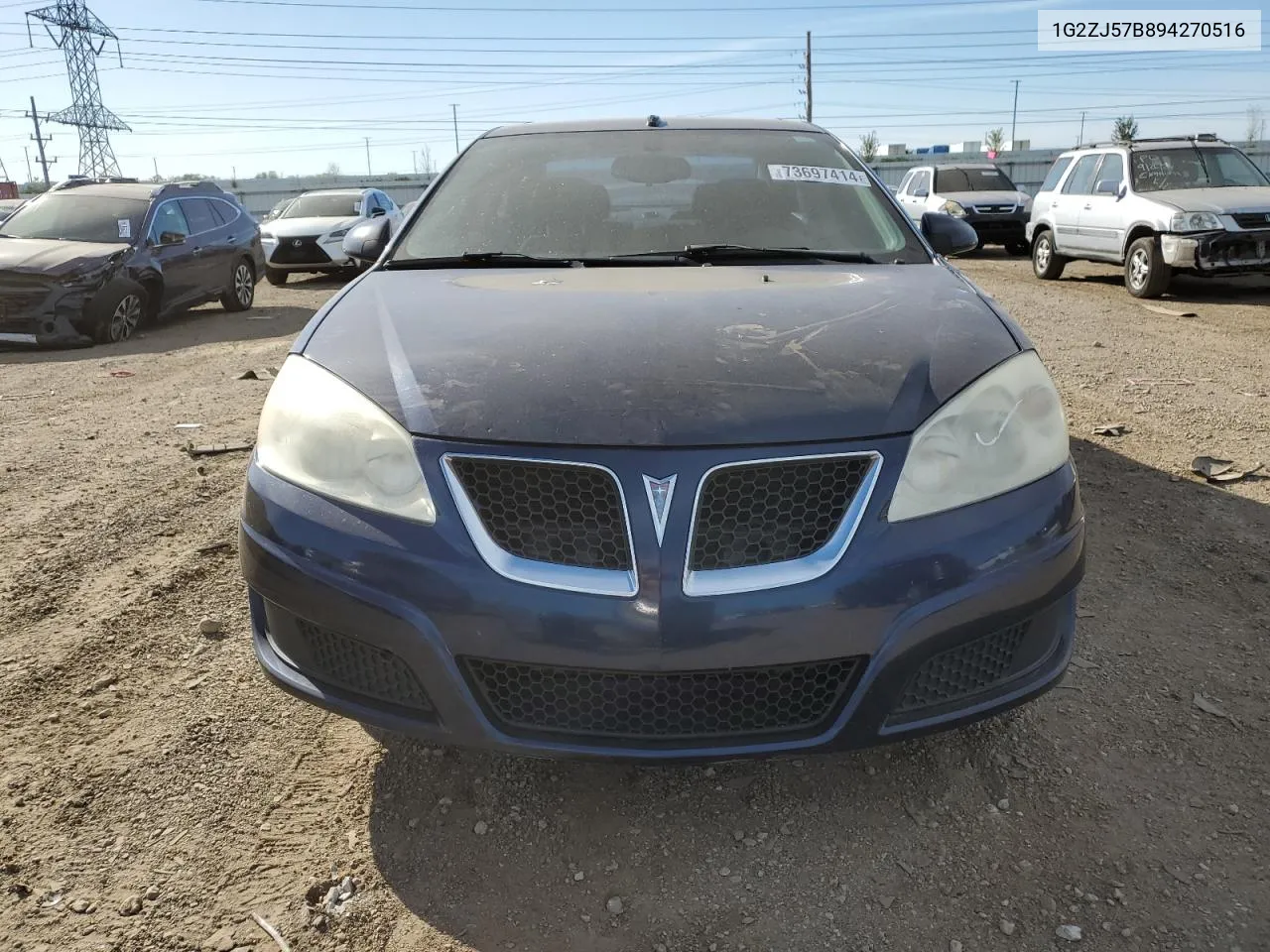 2009 Pontiac G6 VIN: 1G2ZJ57B894270516 Lot: 73697414