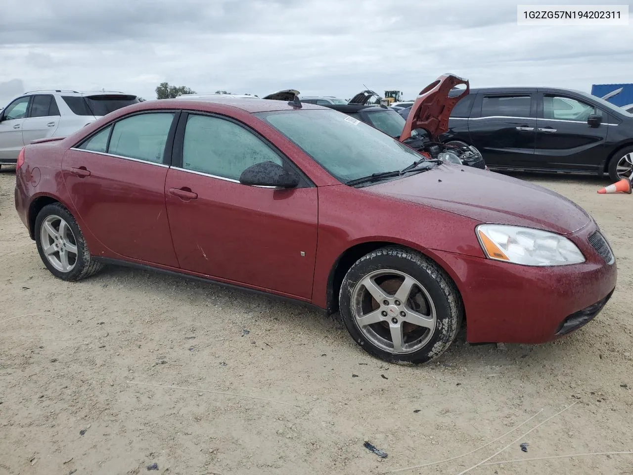 2009 Pontiac G6 VIN: 1G2ZG57N194202311 Lot: 73989684