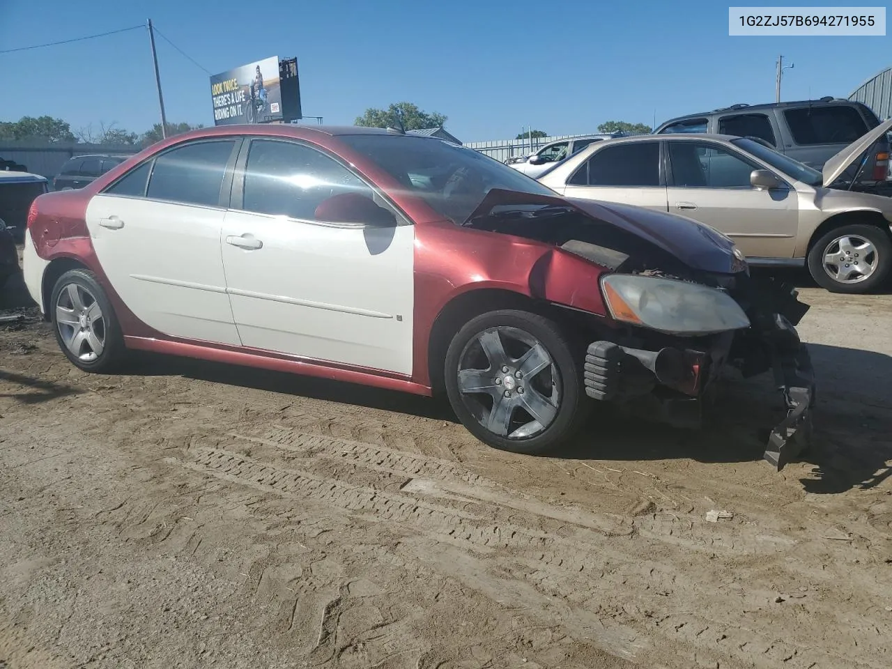 2009 Pontiac G6 VIN: 1G2ZJ57B694271955 Lot: 74044974