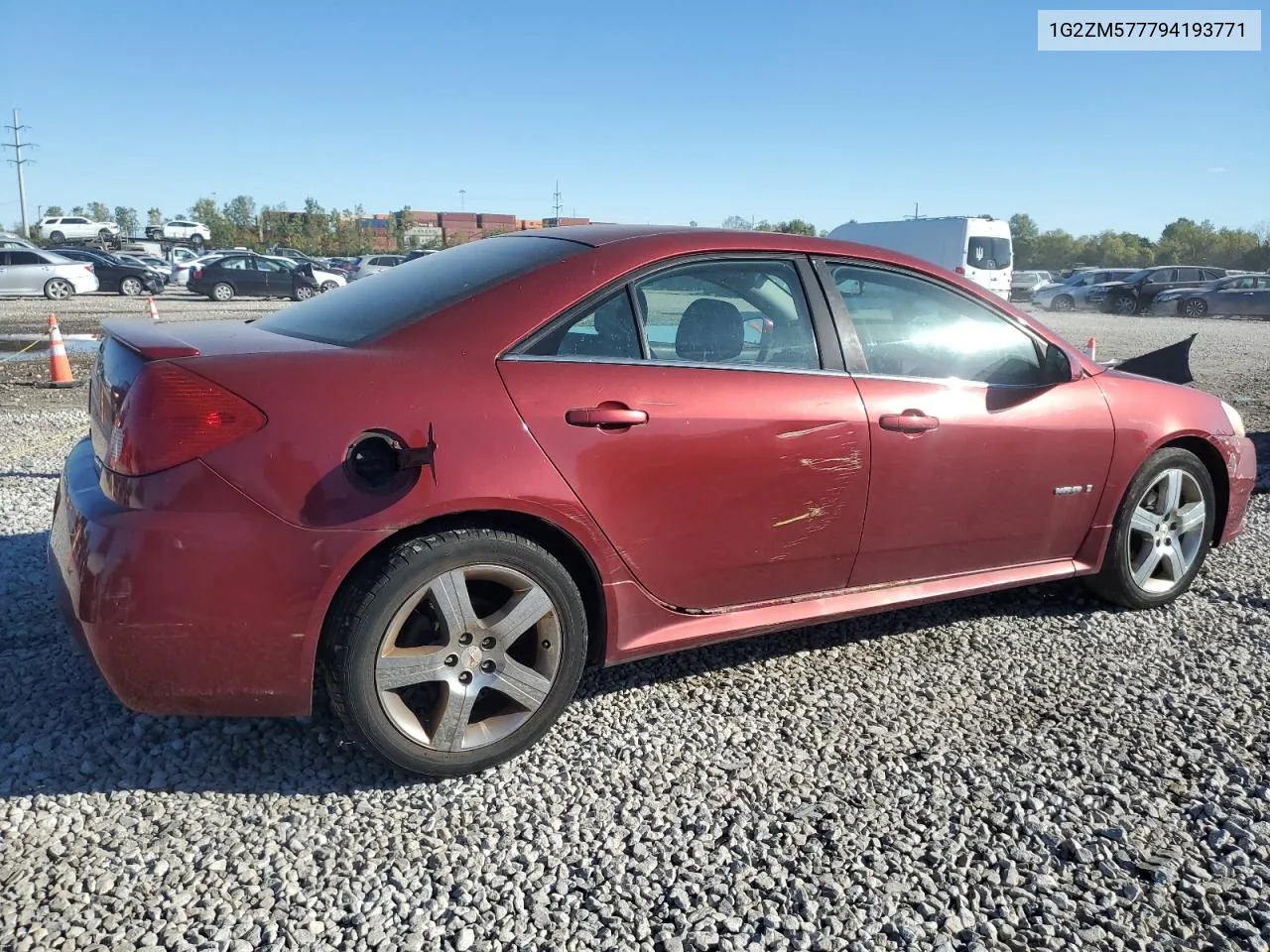 2009 Pontiac G6 Gxp VIN: 1G2ZM577794193771 Lot: 74696764