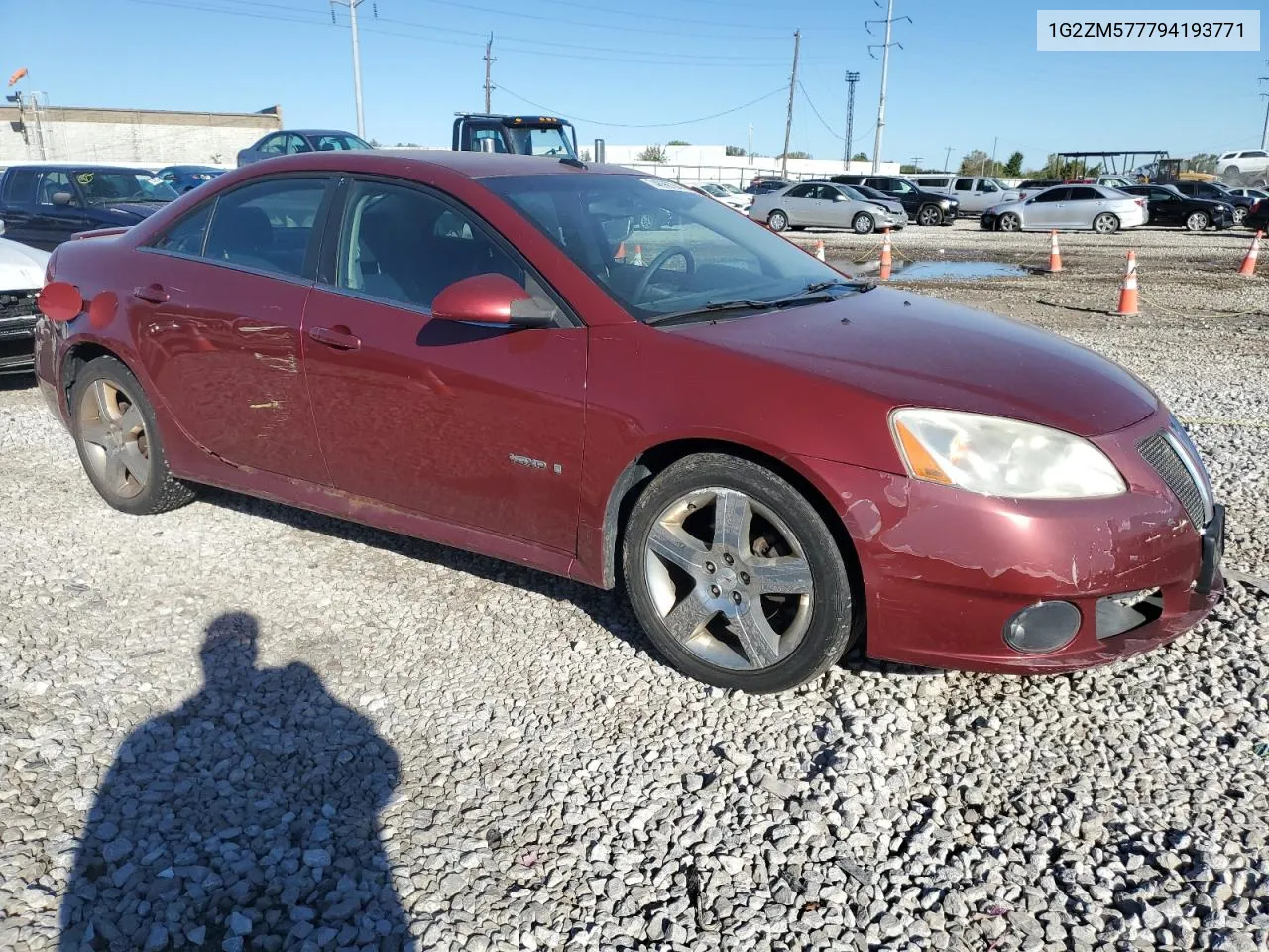 2009 Pontiac G6 Gxp VIN: 1G2ZM577794193771 Lot: 74696764