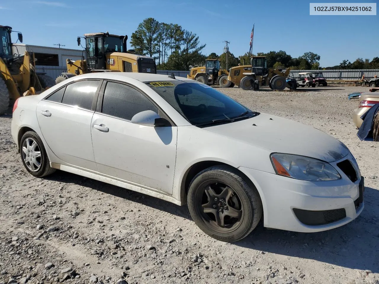 2009 Pontiac G6 VIN: 1G2ZJ57BX94251062 Lot: 76550474