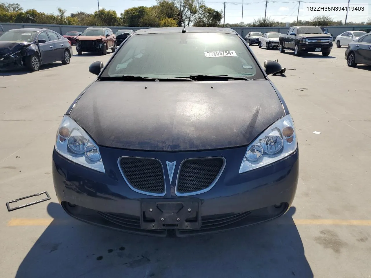 2009 Pontiac G6 Gt VIN: 1G2ZH36N394119403 Lot: 77803754