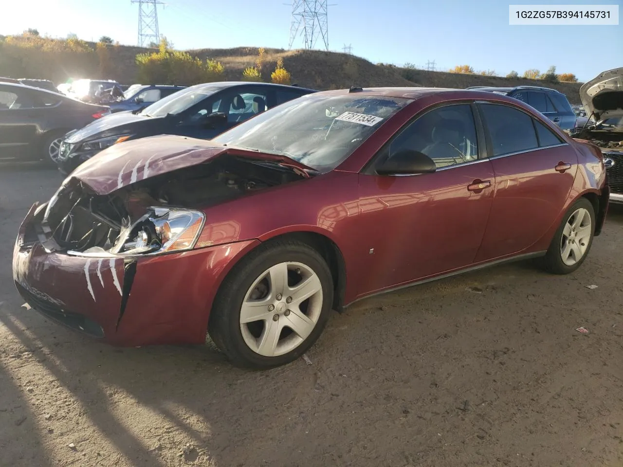 2009 Pontiac G6 VIN: 1G2ZG57B394145731 Lot: 77811534