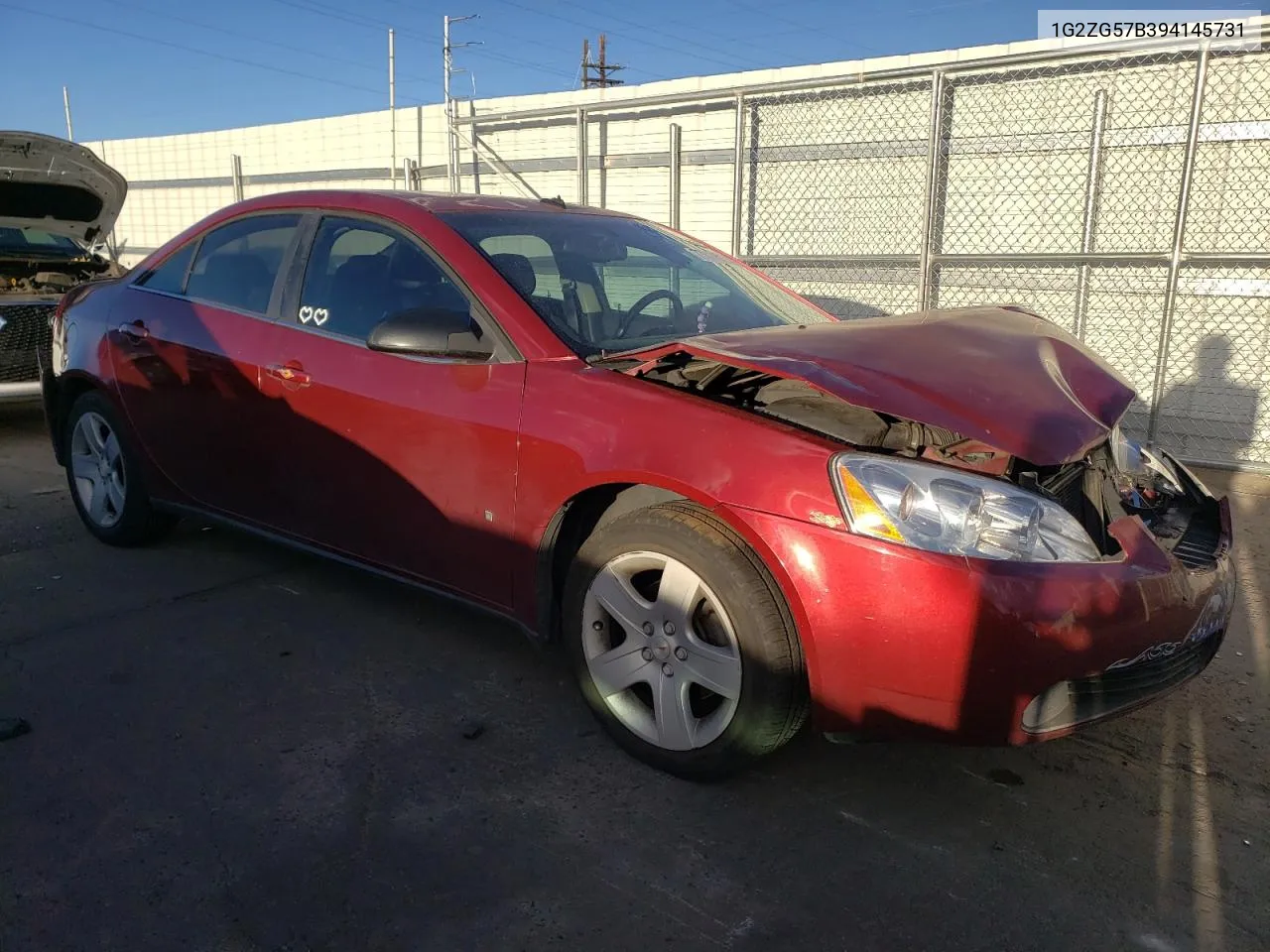 2009 Pontiac G6 VIN: 1G2ZG57B394145731 Lot: 77811534