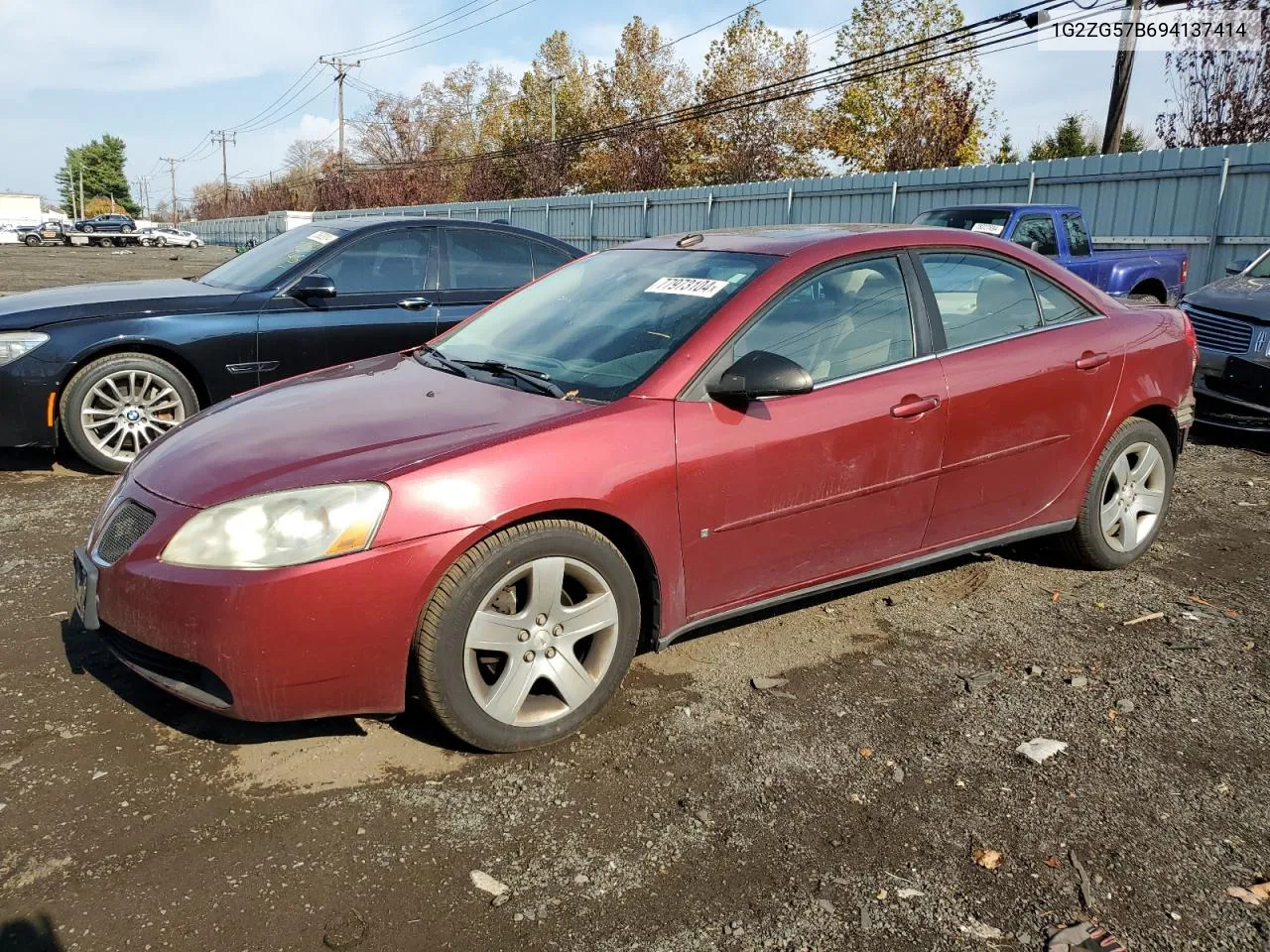 2009 Pontiac G6 VIN: 1G2ZG57B694137414 Lot: 77973104