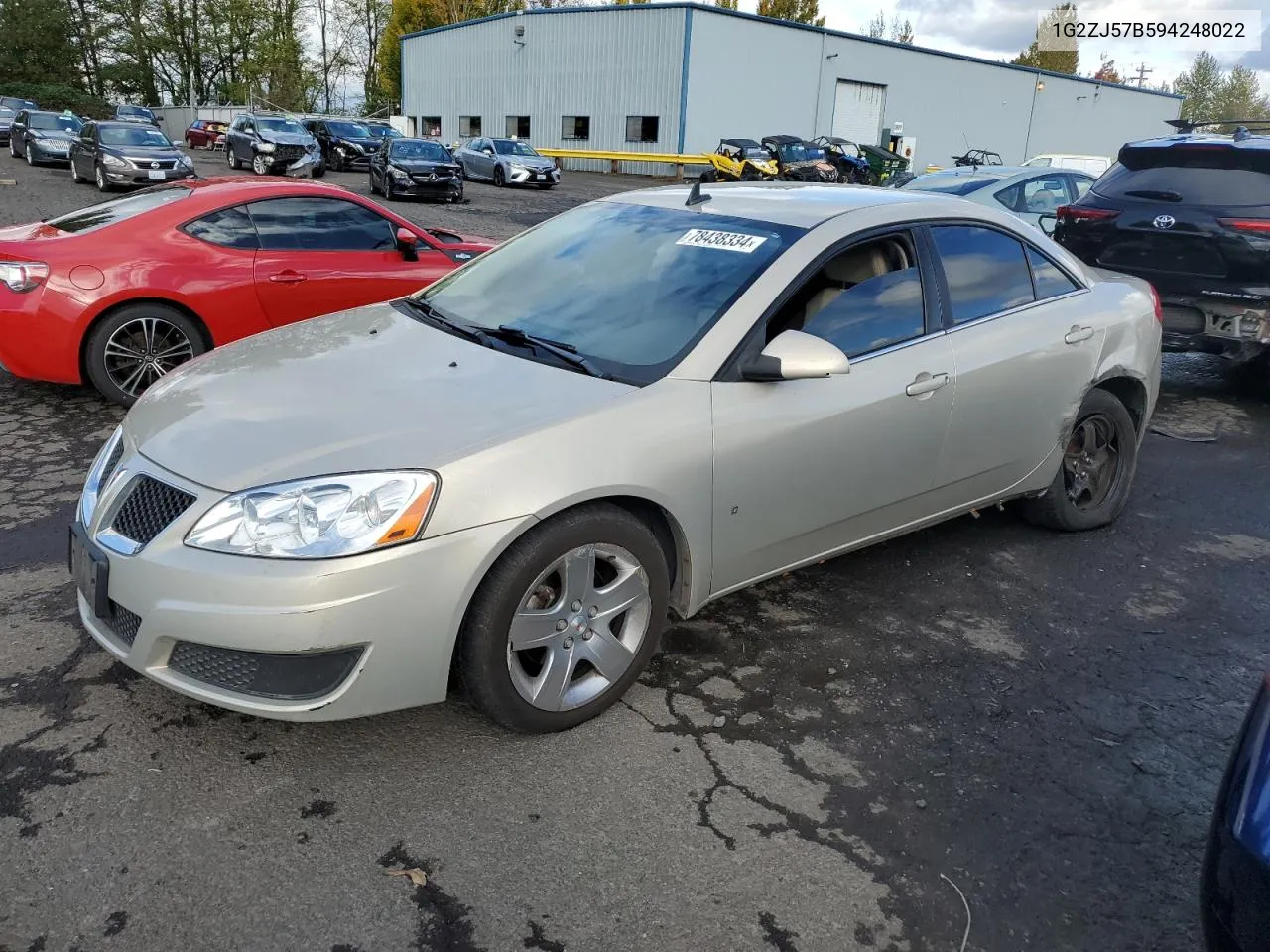 2009 Pontiac G6 VIN: 1G2ZJ57B594248022 Lot: 78438334