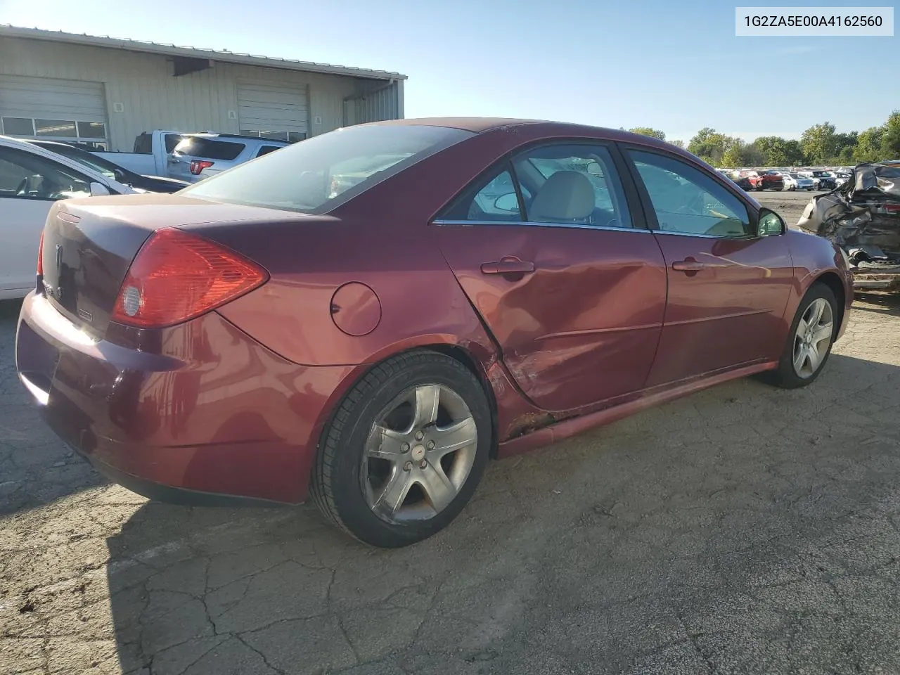 2010 Pontiac G6 VIN: 1G2ZA5E00A4162560 Lot: 72934274