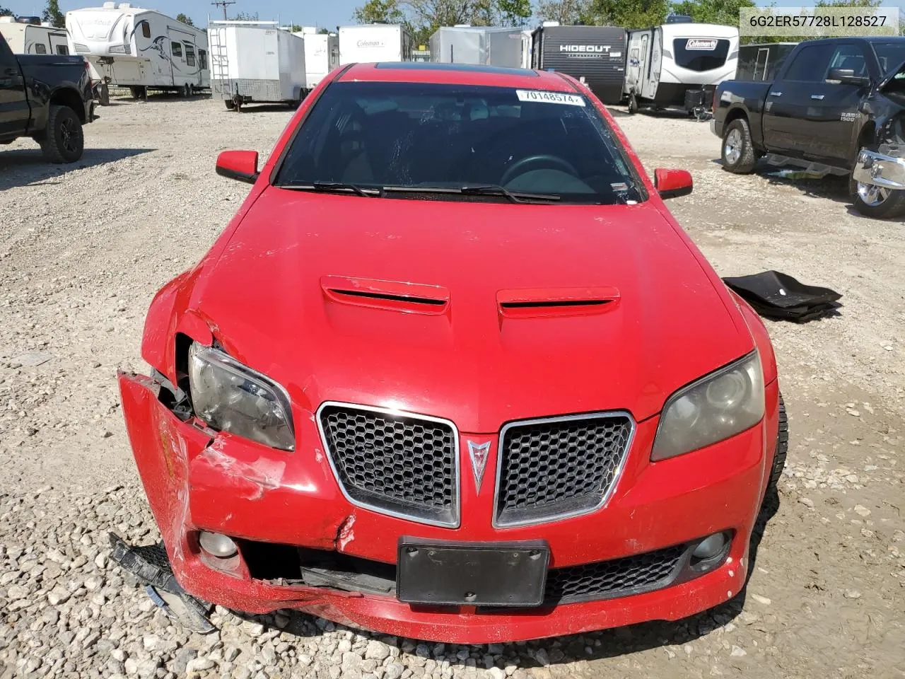 2008 Pontiac G8 VIN: 6G2ER57728L128527 Lot: 70148574