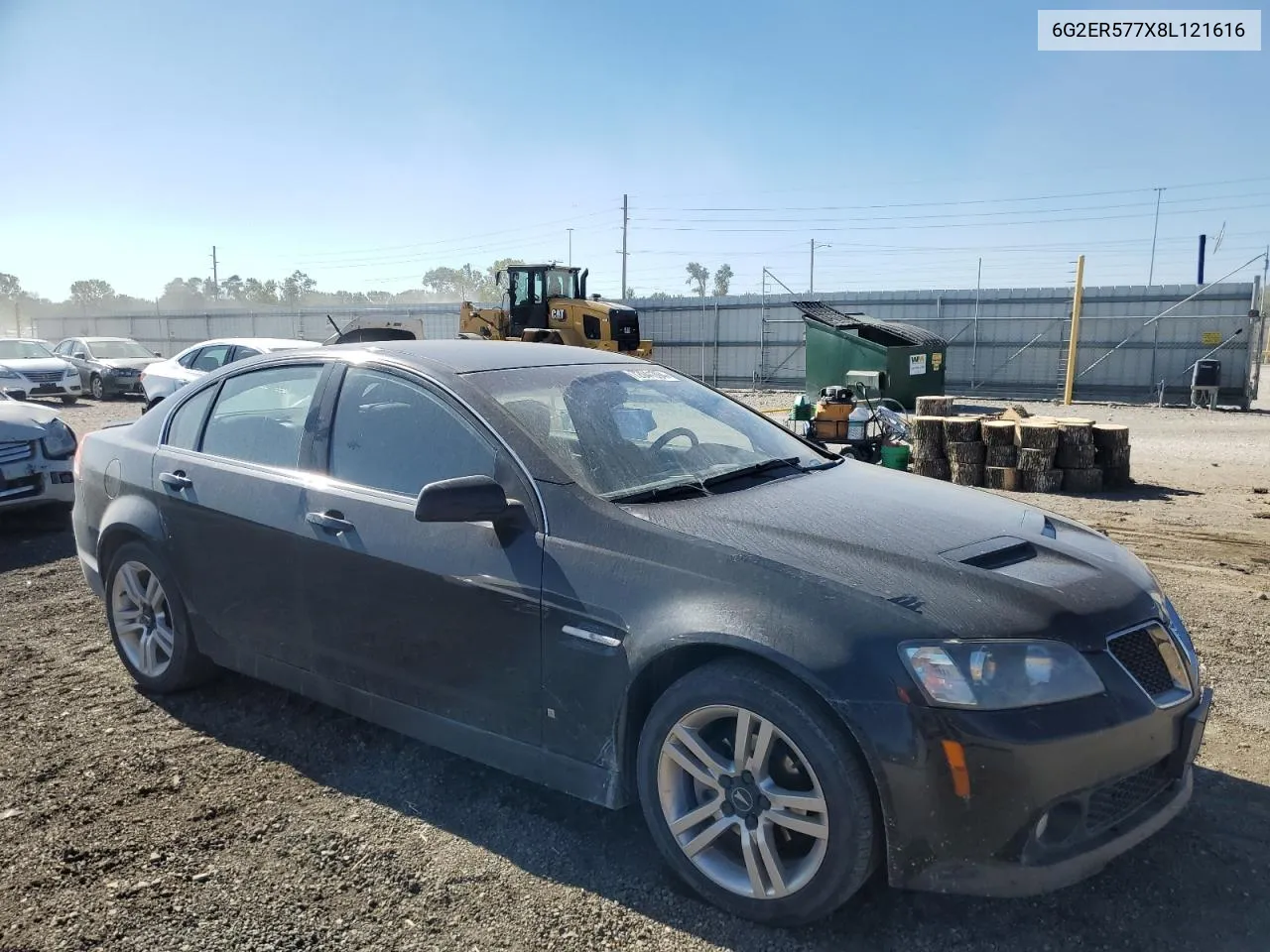 2008 Pontiac G8 VIN: 6G2ER577X8L121616 Lot: 72041394