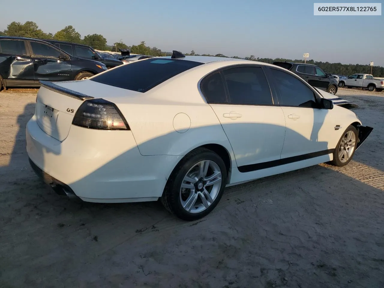 2008 Pontiac G8 VIN: 6G2ER577X8L122765 Lot: 72089524