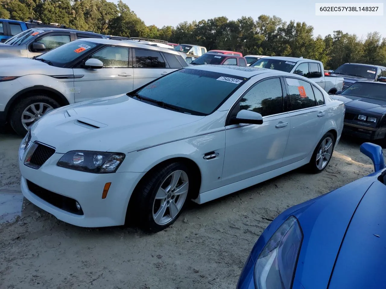 2008 Pontiac G8 Gt VIN: 6G2EC57Y38L148327 Lot: 75462974