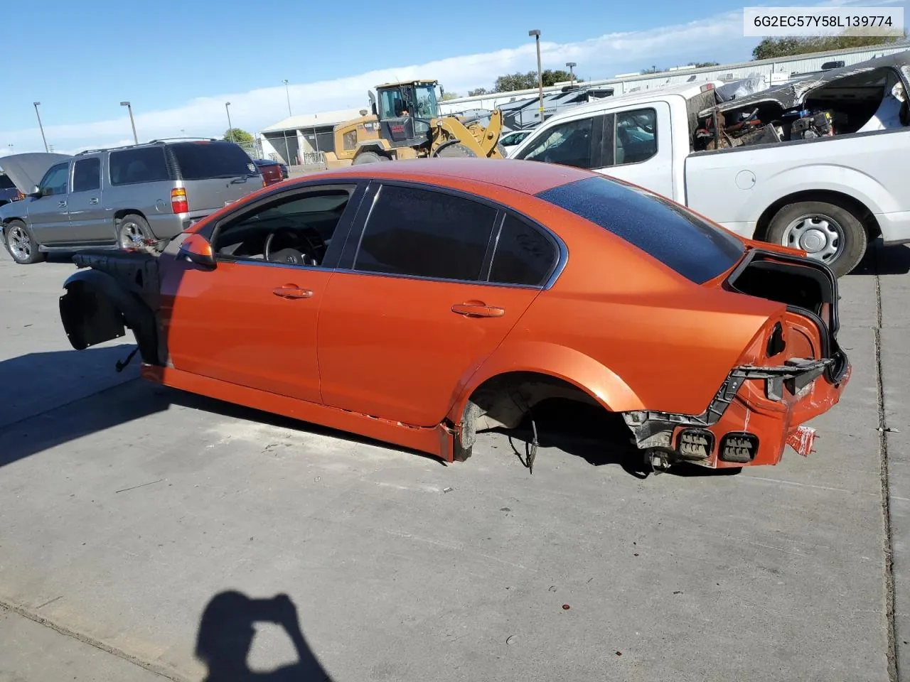 2008 Pontiac G8 Gt VIN: 6G2EC57Y58L139774 Lot: 76508474