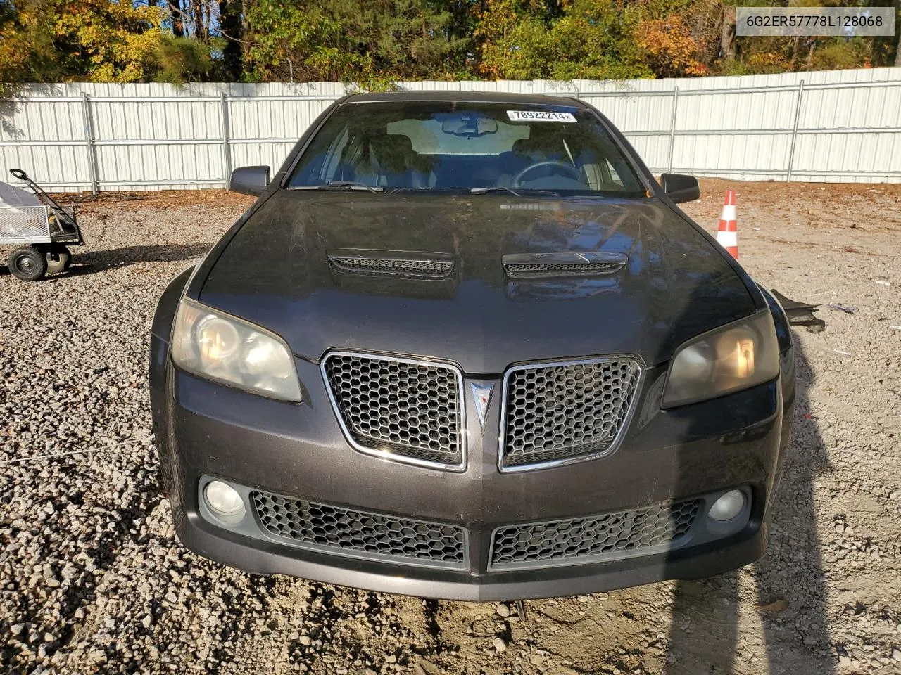 2008 Pontiac G8 VIN: 6G2ER57778L128068 Lot: 78922214