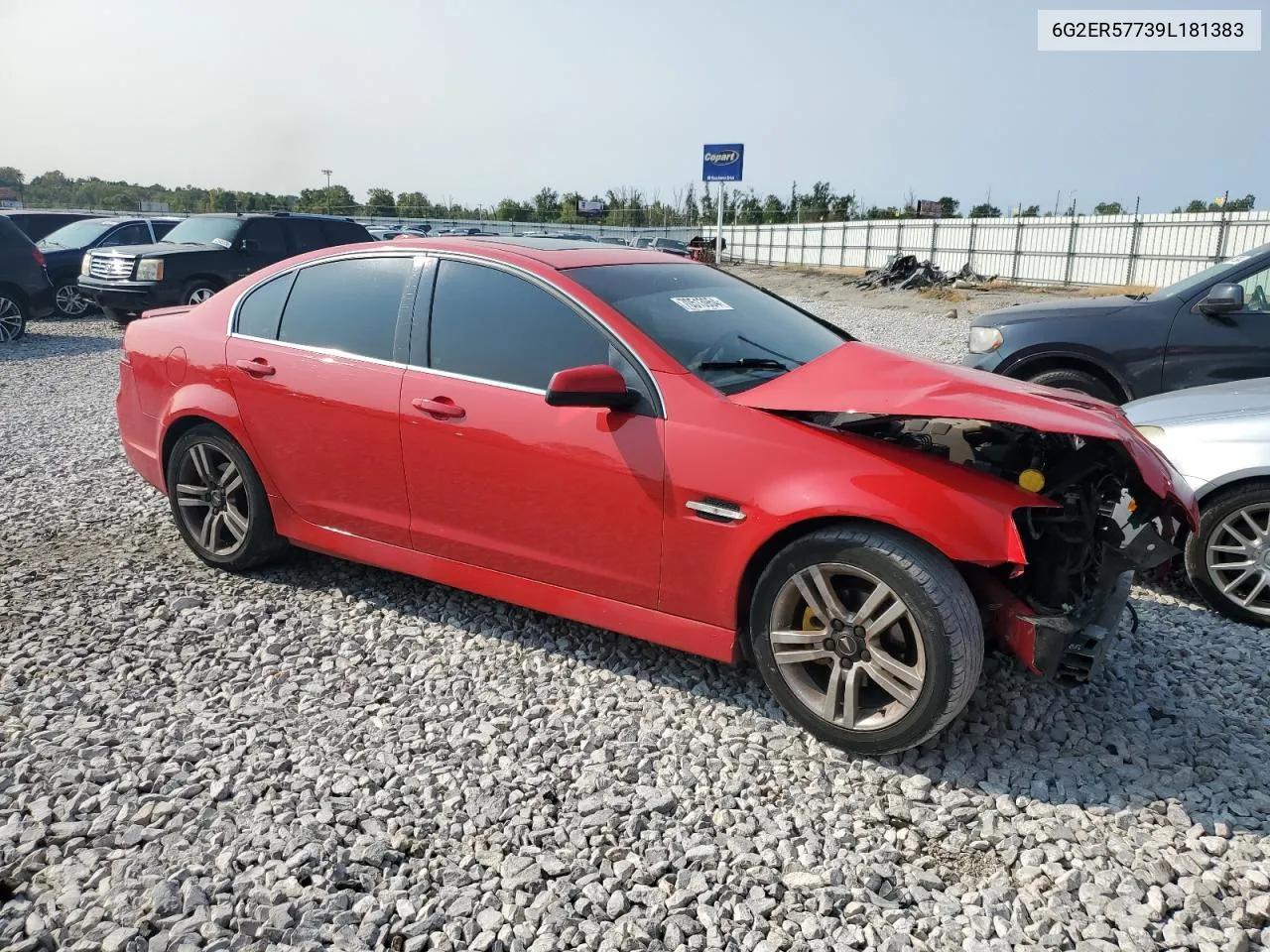 2009 Pontiac G8 VIN: 6G2ER57739L181383 Lot: 70513954