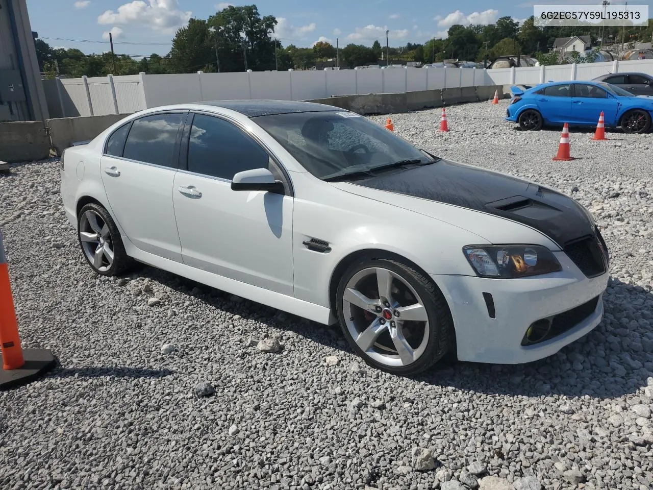 2009 Pontiac G8 Gt VIN: 6G2EC57Y59L195313 Lot: 70852034