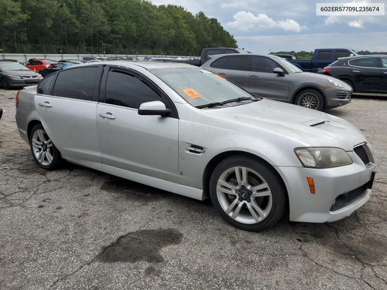 2009 Pontiac G8 VIN: 6G2ER57709L235674 Lot: 73570254