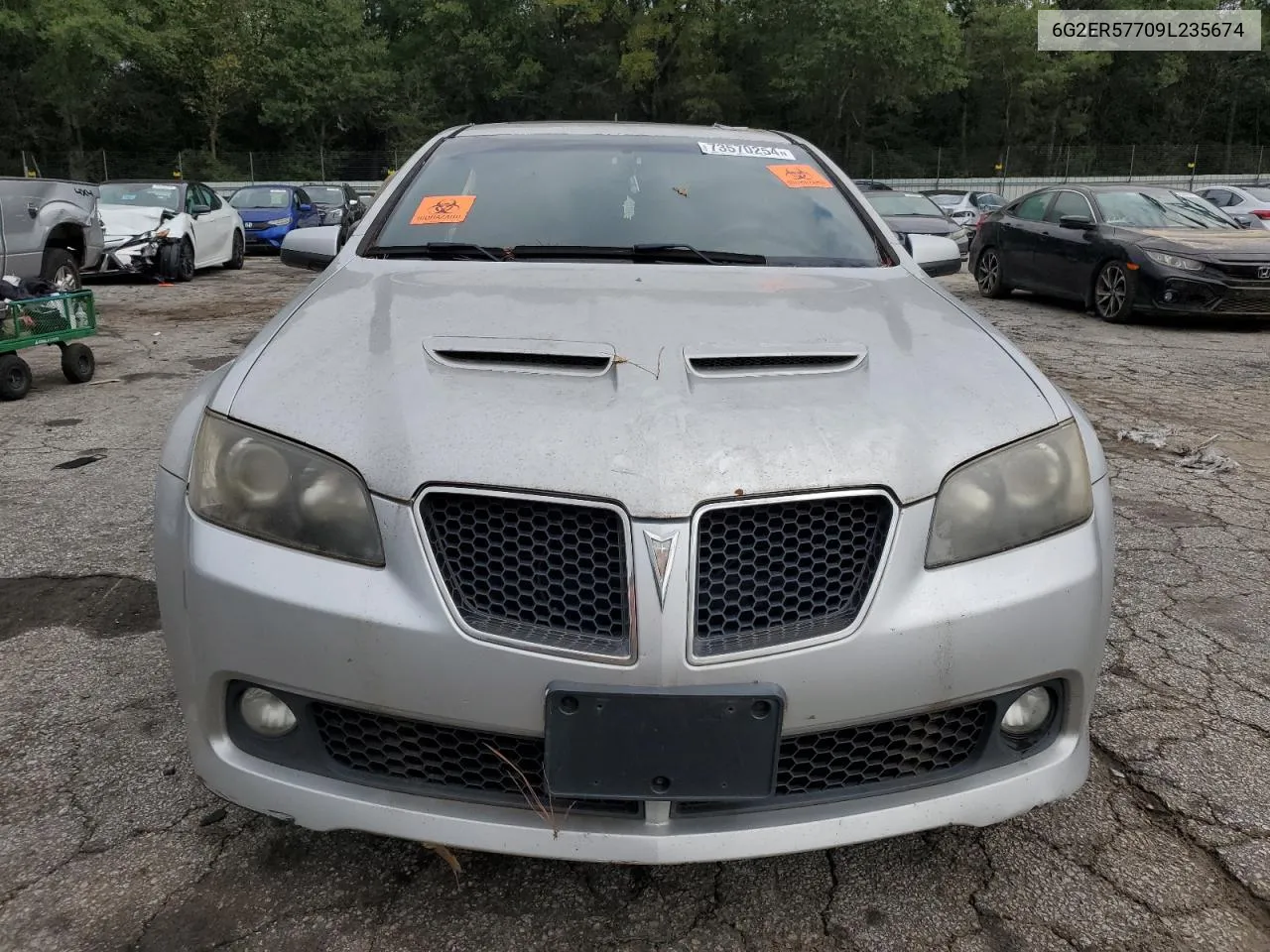 2009 Pontiac G8 VIN: 6G2ER57709L235674 Lot: 73570254