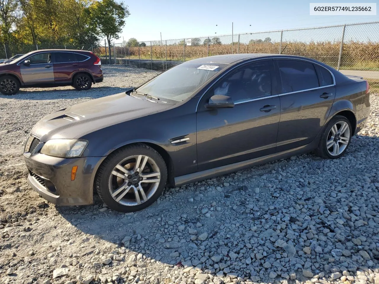 2009 Pontiac G8 VIN: 6G2ER57749L235662 Lot: 73972344