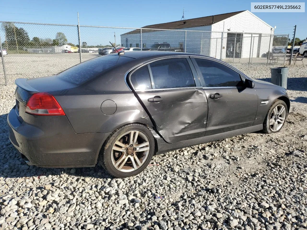 2009 Pontiac G8 VIN: 6G2ER57749L235662 Lot: 73972344