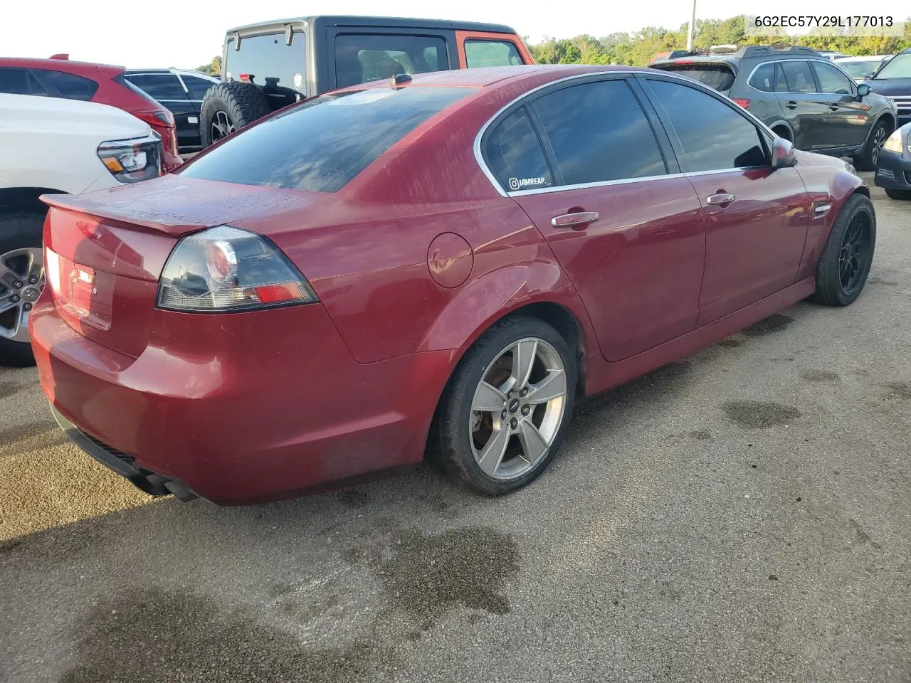 2009 Pontiac G8 Gt VIN: 6G2EC57Y29L177013 Lot: 75386954