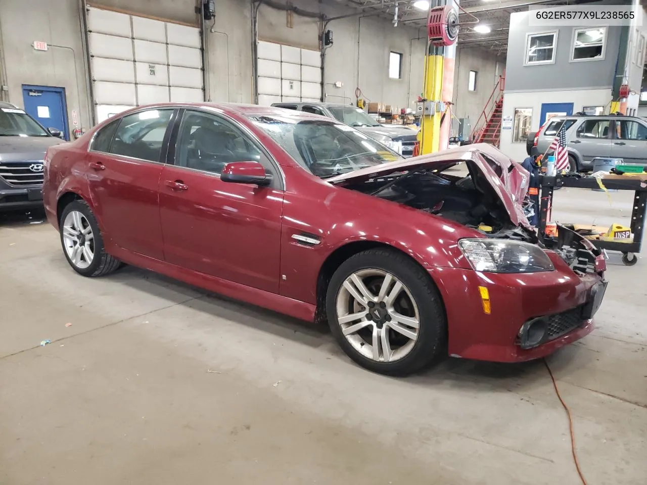 2009 Pontiac G8 VIN: 6G2ER577X9L238565 Lot: 75947554