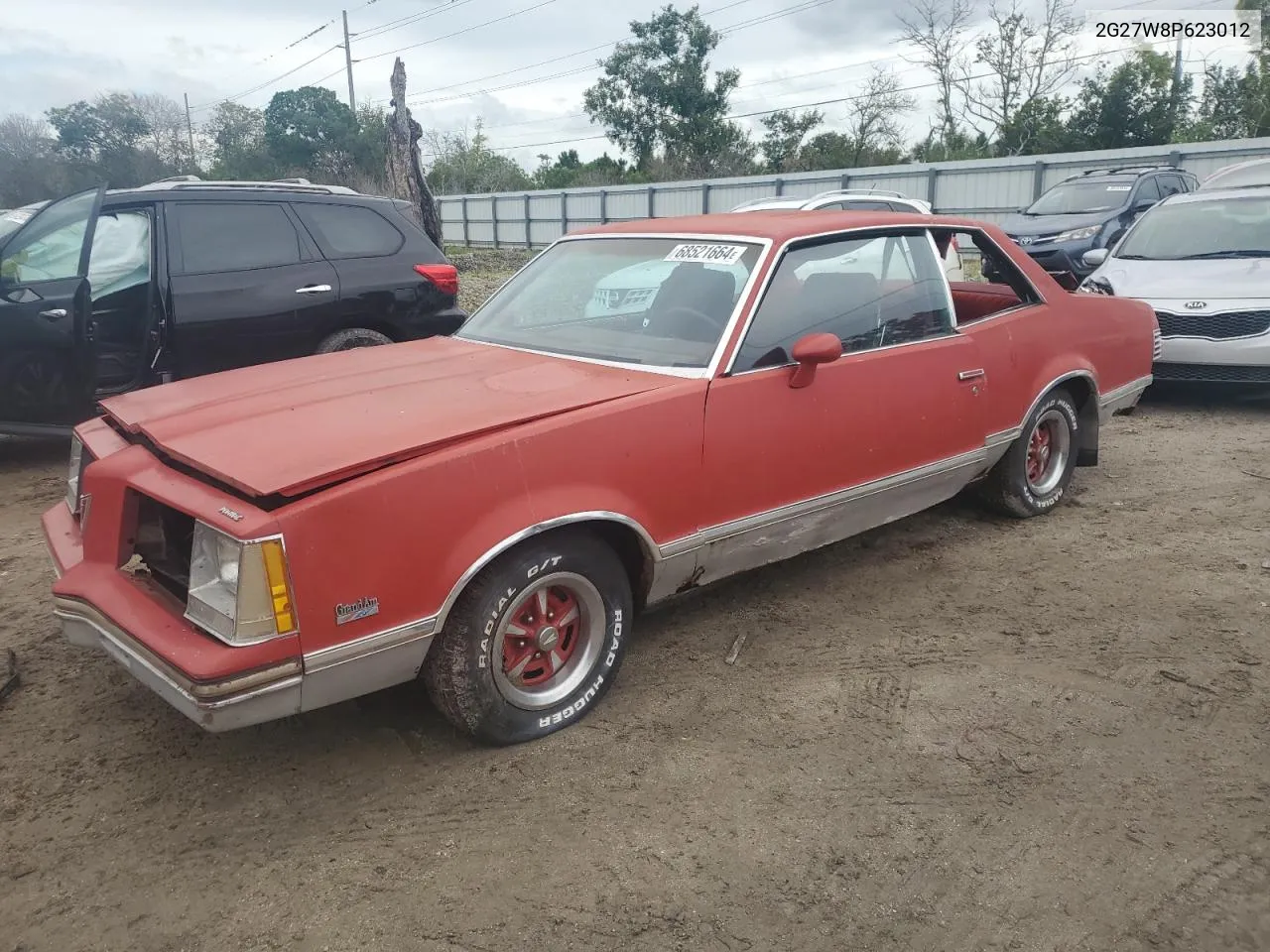 1978 Pontiac Grand Am VIN: 2G27W8P623012 Lot: 68521664