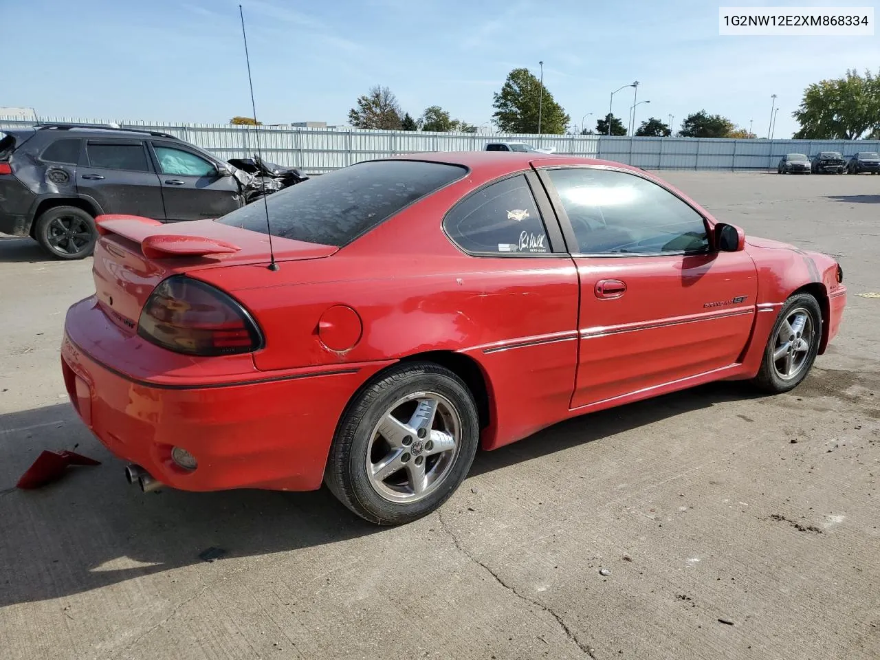 1999 Pontiac Grand Am Gt VIN: 1G2NW12E2XM868334 Lot: 77085924