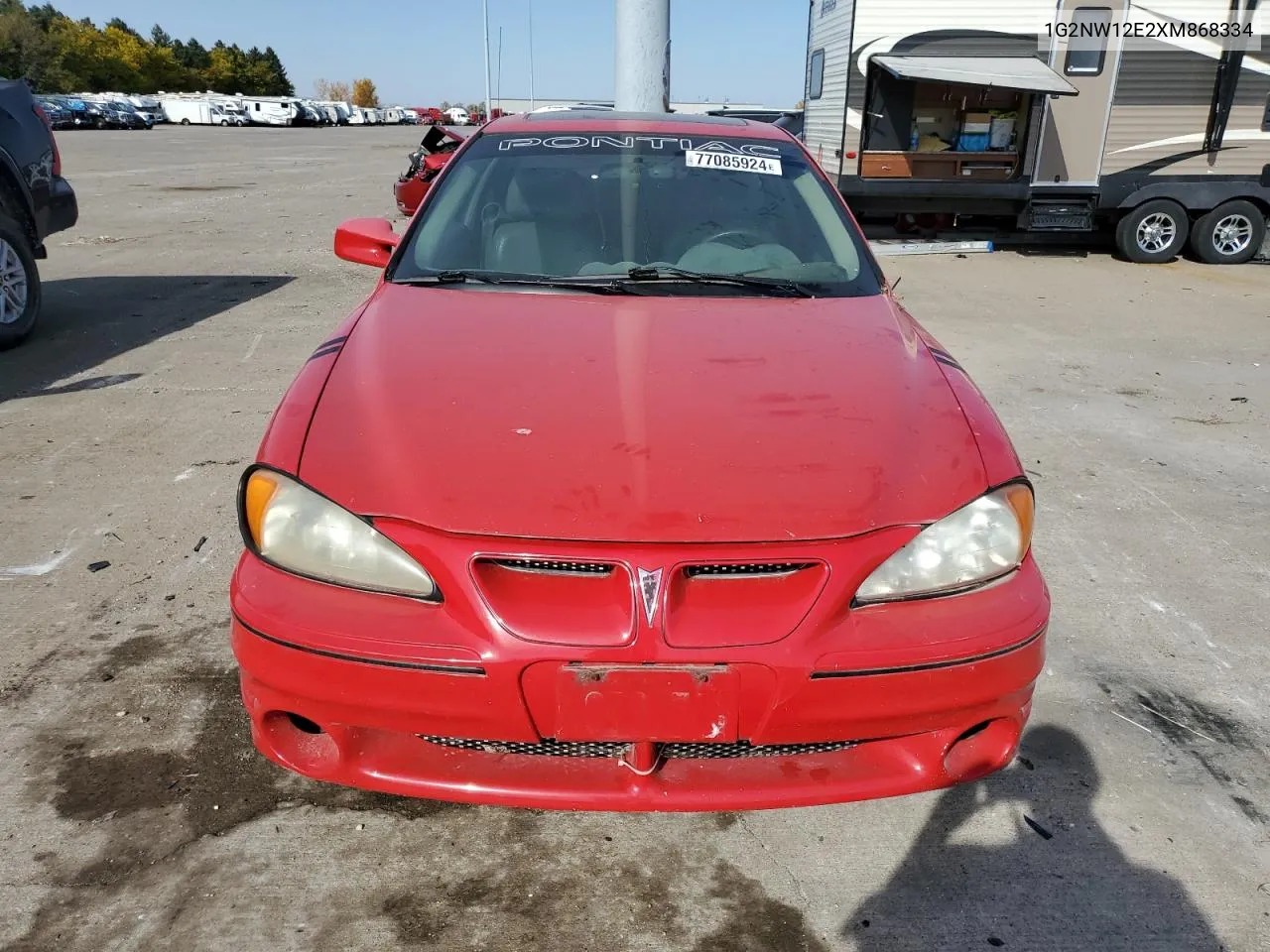 1999 Pontiac Grand Am Gt VIN: 1G2NW12E2XM868334 Lot: 77085924