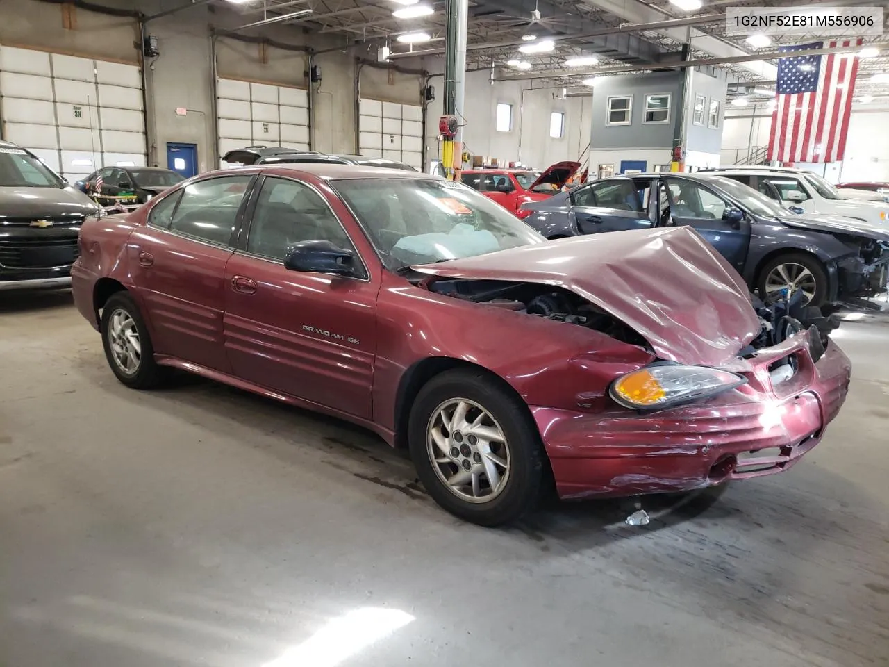 2001 Pontiac Grand Am Se1 VIN: 1G2NF52E81M556906 Lot: 76298914