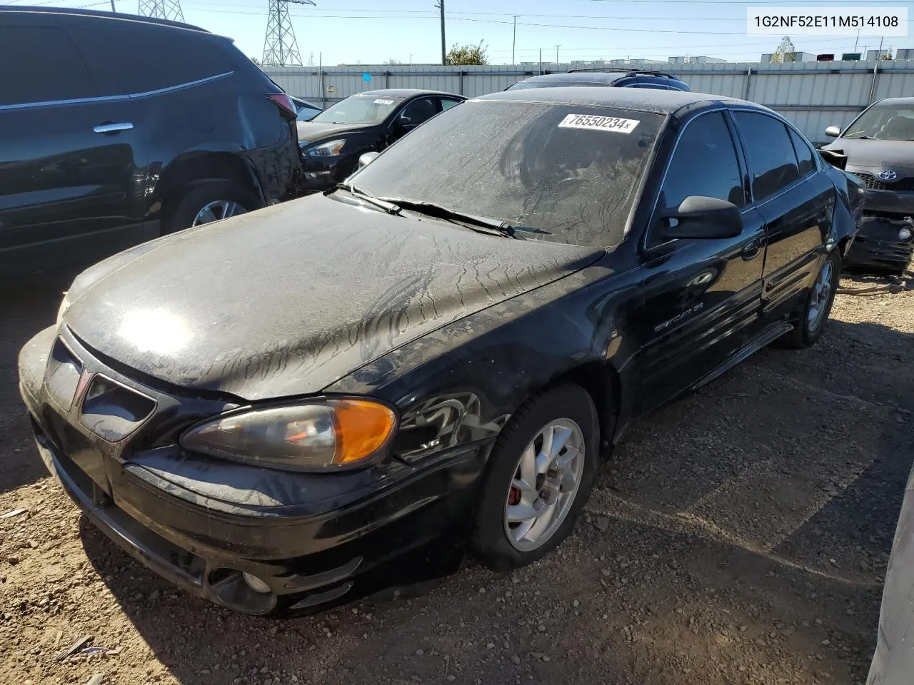 2001 Pontiac Grand Am Se1 VIN: 1G2NF52E11M514108 Lot: 76550234