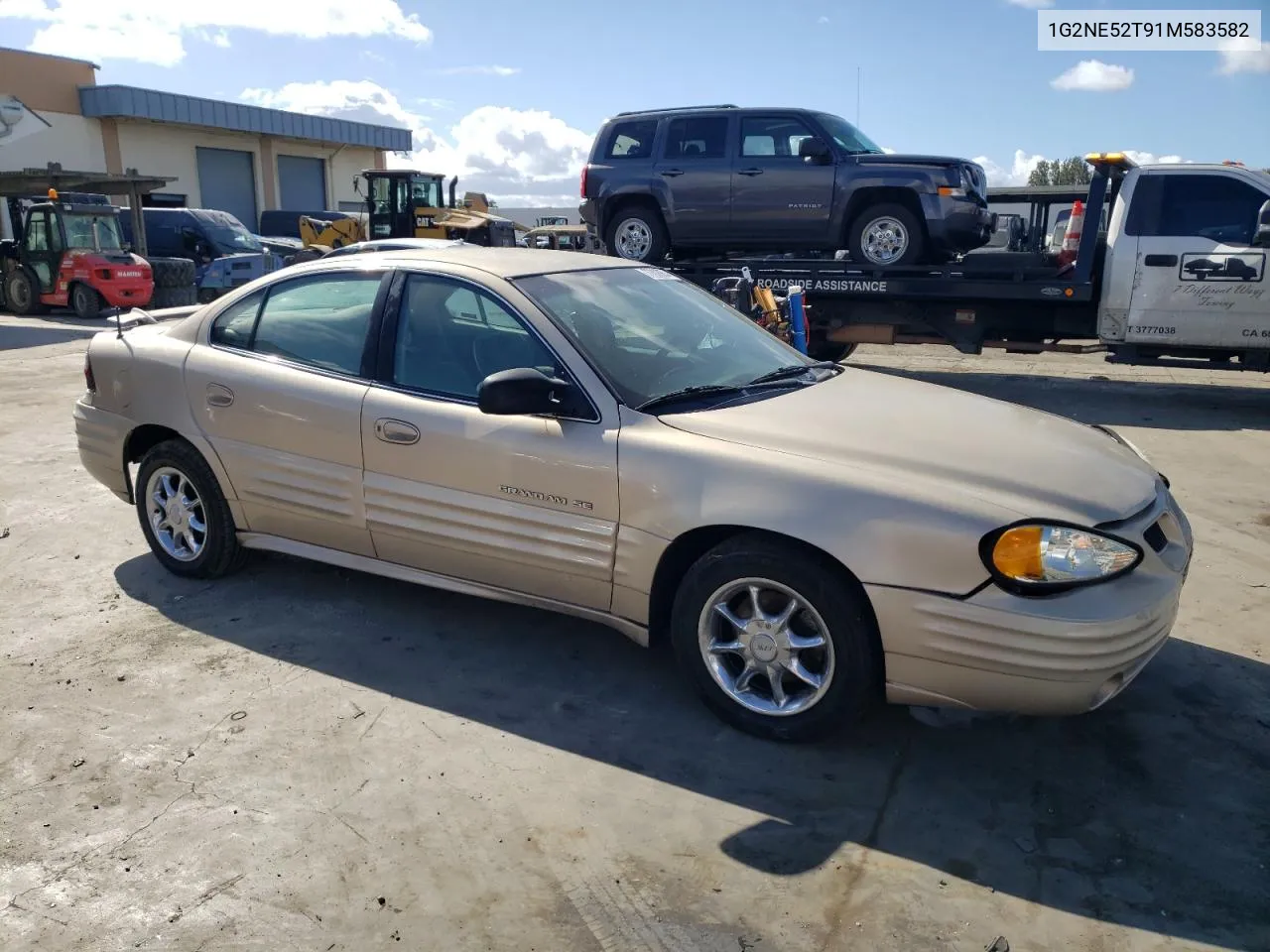 1G2NE52T91M583582 2001 Pontiac Grand Am Se