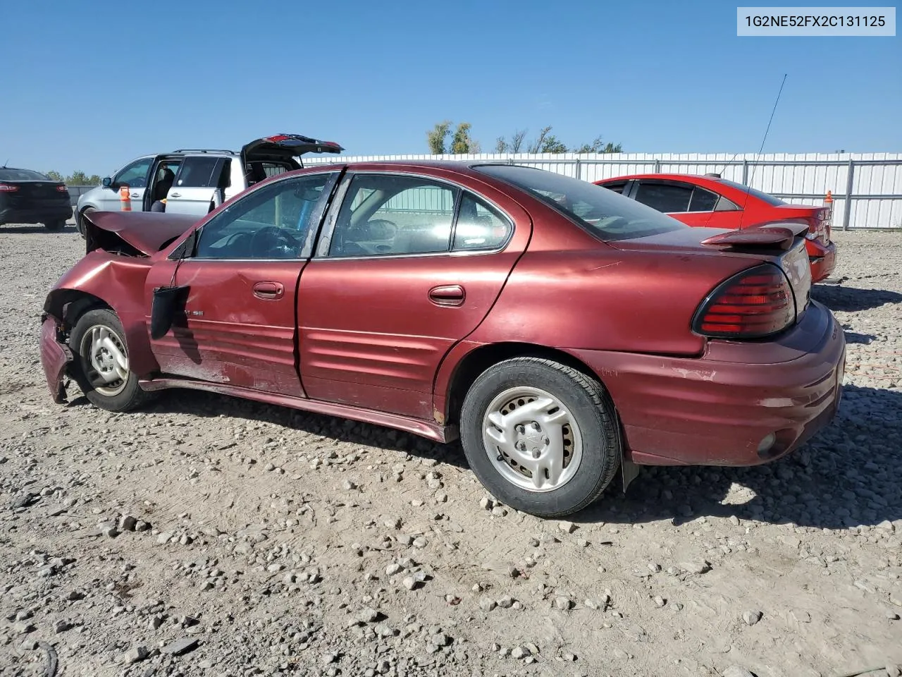 2002 Pontiac Grand Am Se VIN: 1G2NE52FX2C131125 Lot: 73484594