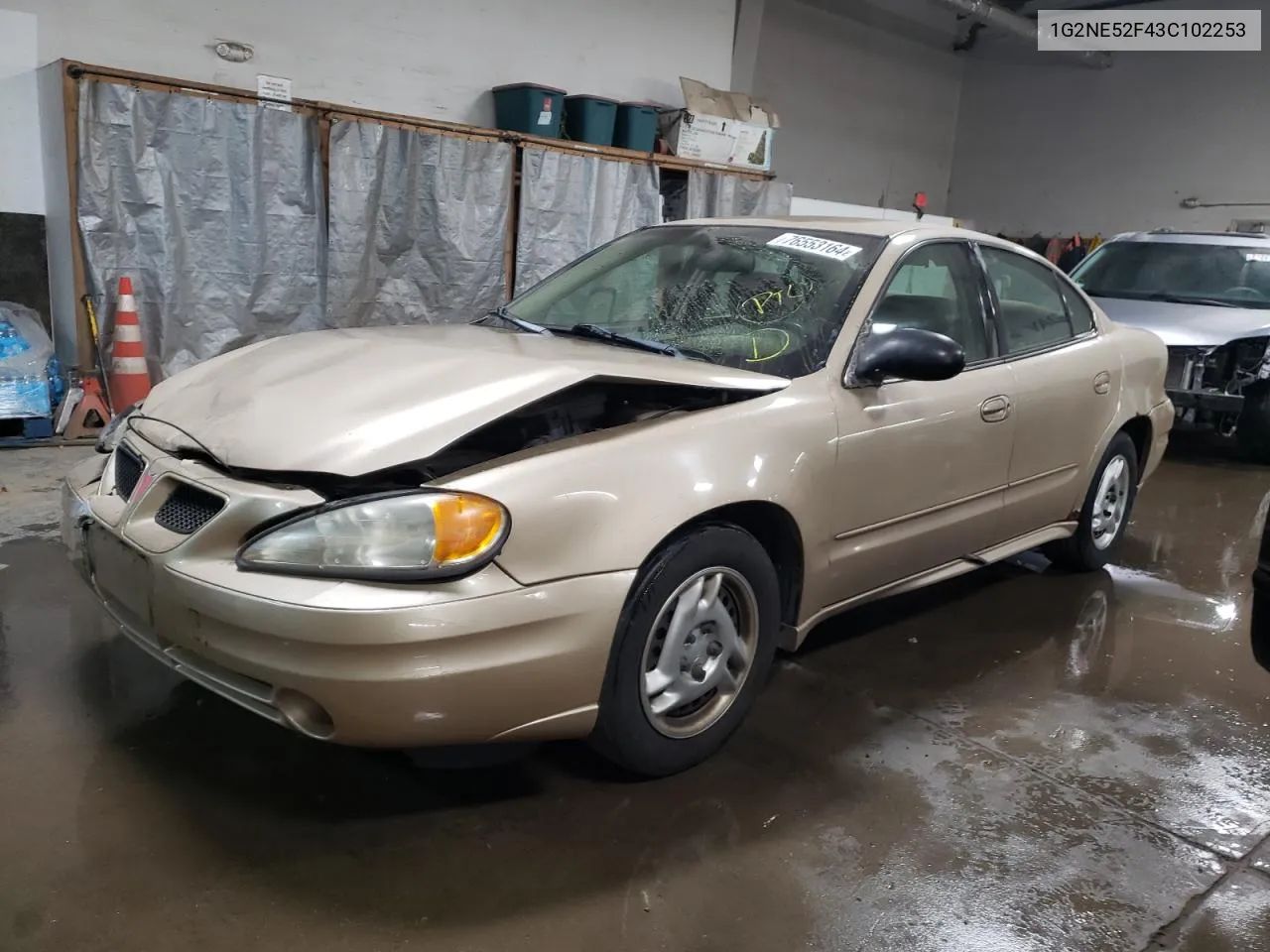 2003 Pontiac Grand Am Se VIN: 1G2NE52F43C102253 Lot: 76553164