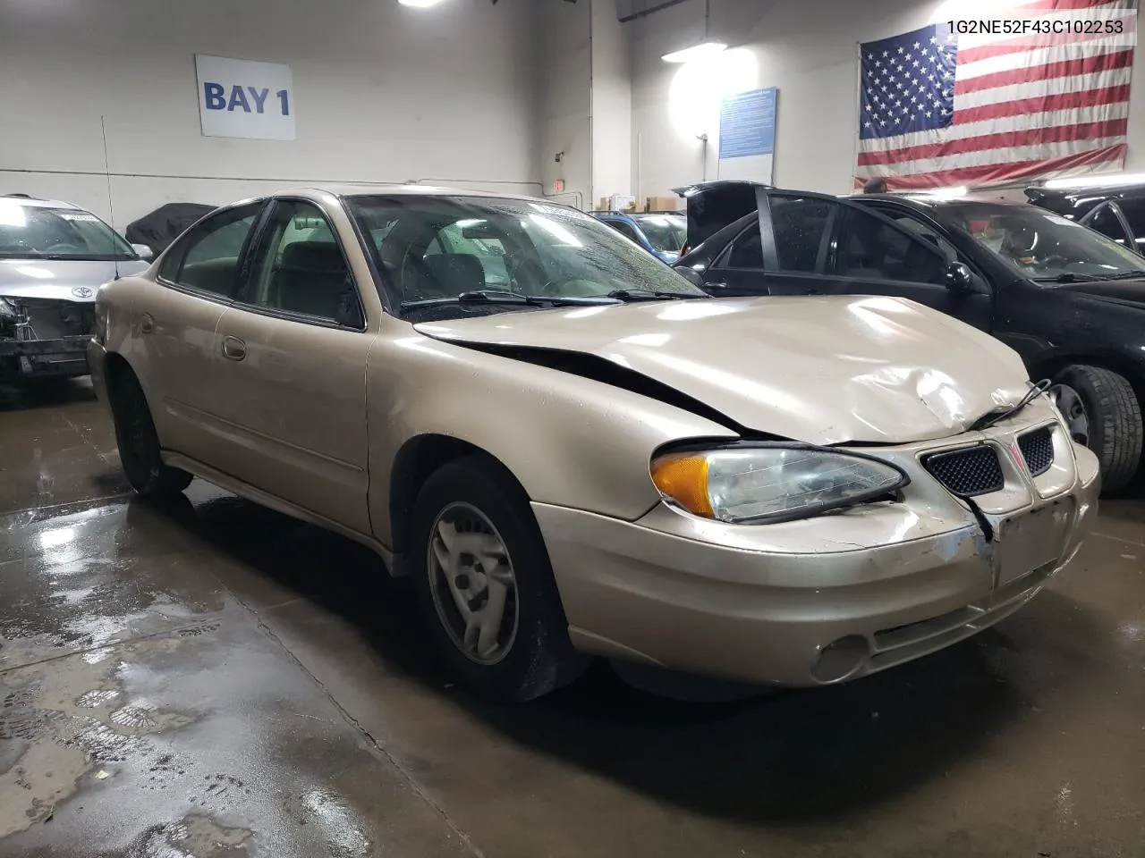 2003 Pontiac Grand Am Se VIN: 1G2NE52F43C102253 Lot: 76553164