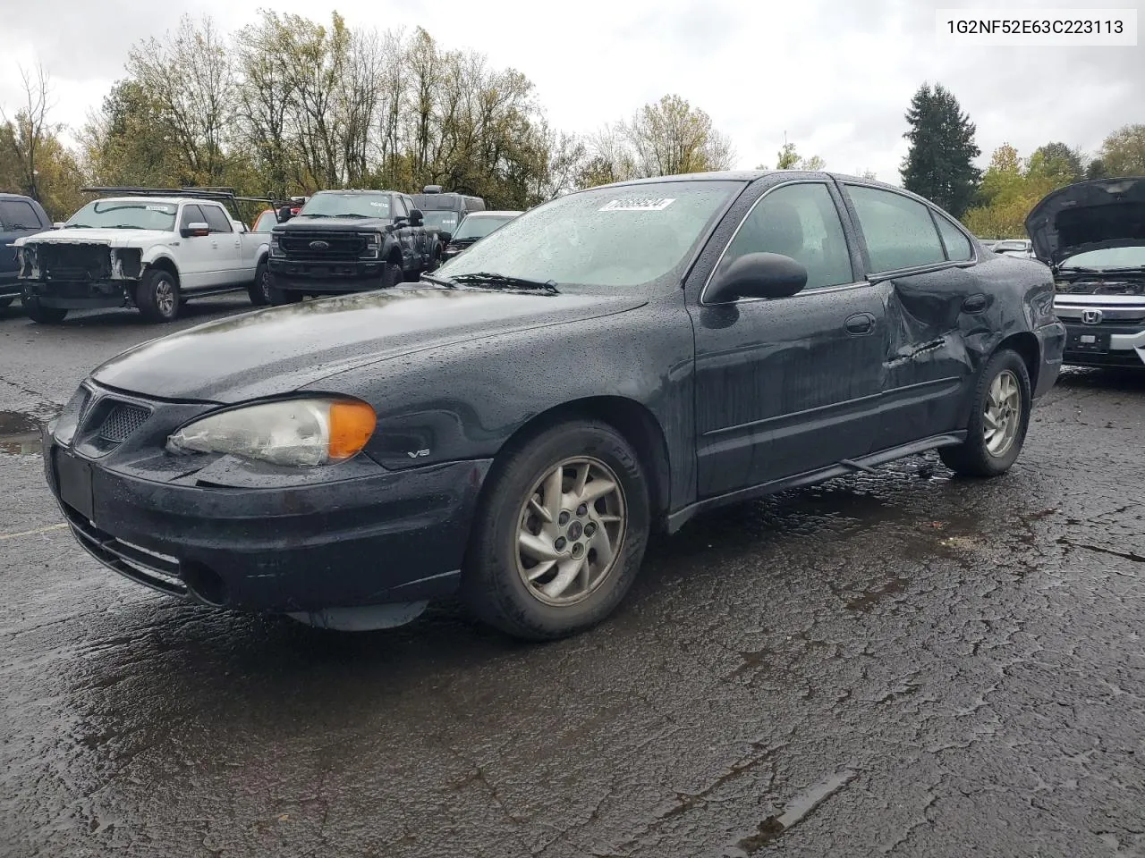 1G2NF52E63C223113 2003 Pontiac Grand Am Se1