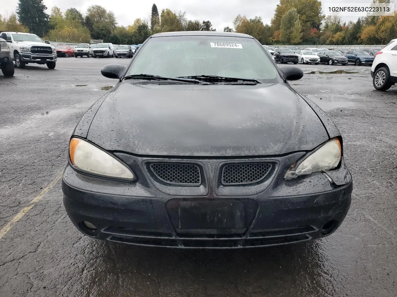 1G2NF52E63C223113 2003 Pontiac Grand Am Se1