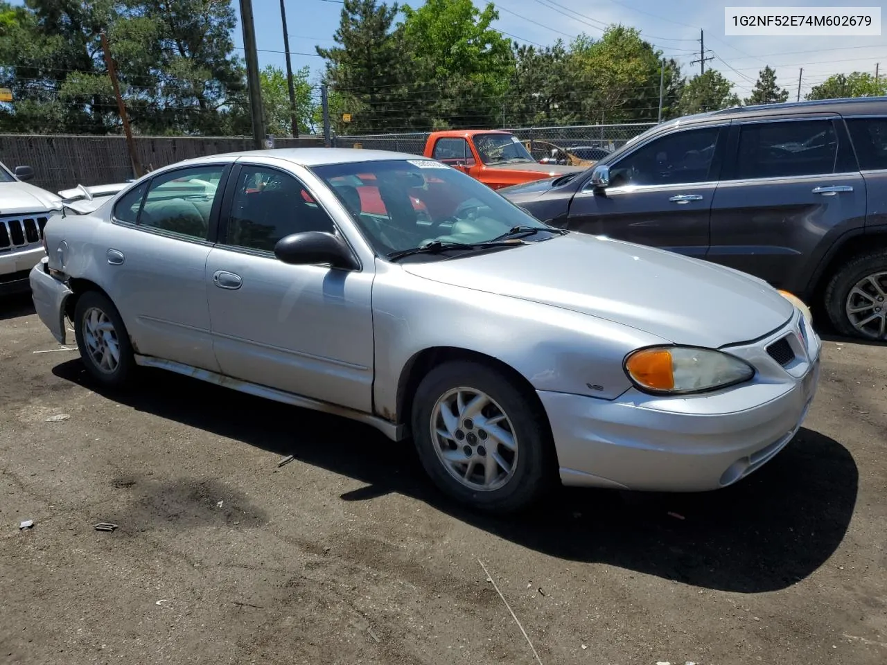 2004 Pontiac Grand Am Se1 VIN: 1G2NF52E74M602679 Lot: 55810784