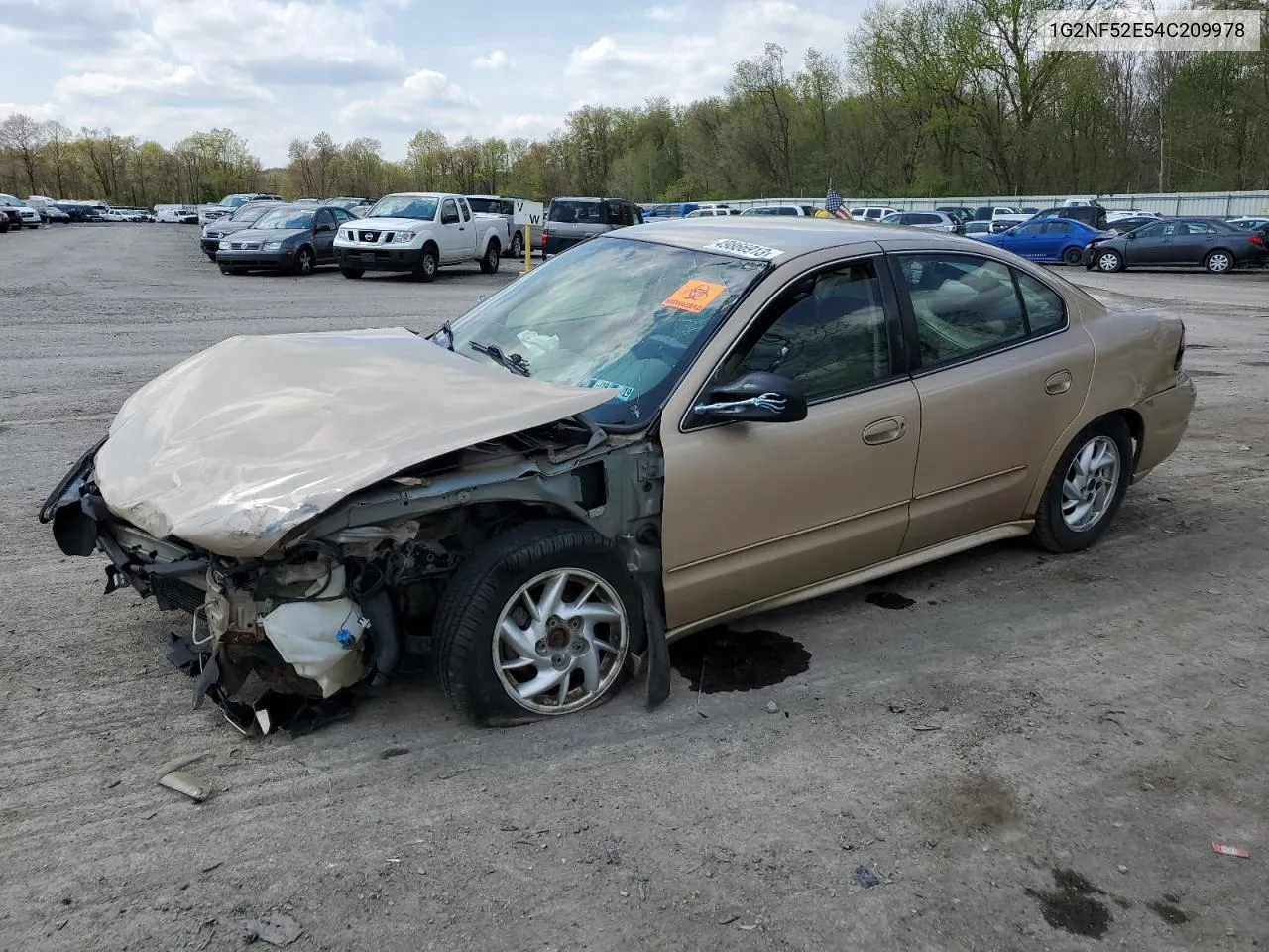 2004 Pontiac Grand Am Se1 VIN: 1G2NF52E54C209978 Lot: 60198674