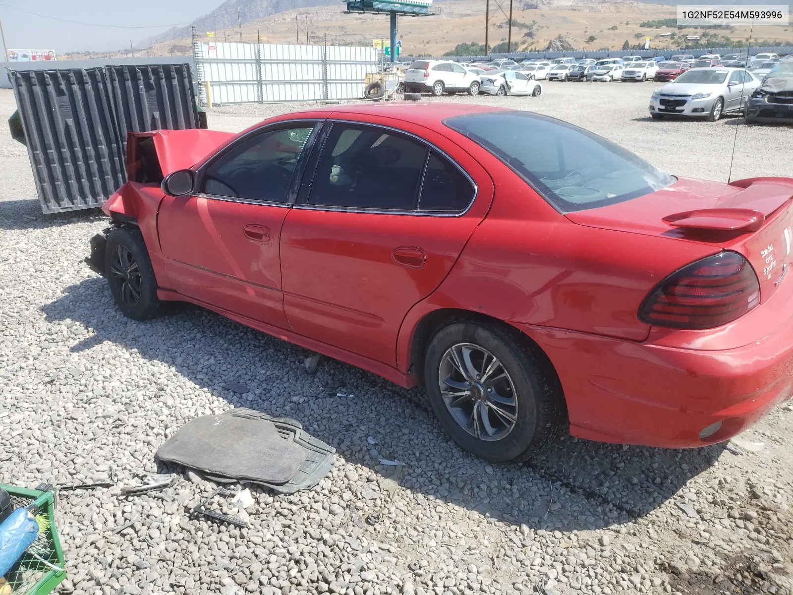 2004 Pontiac Grand Am Se1 VIN: 1G2NF52E54M593996 Lot: 64600384