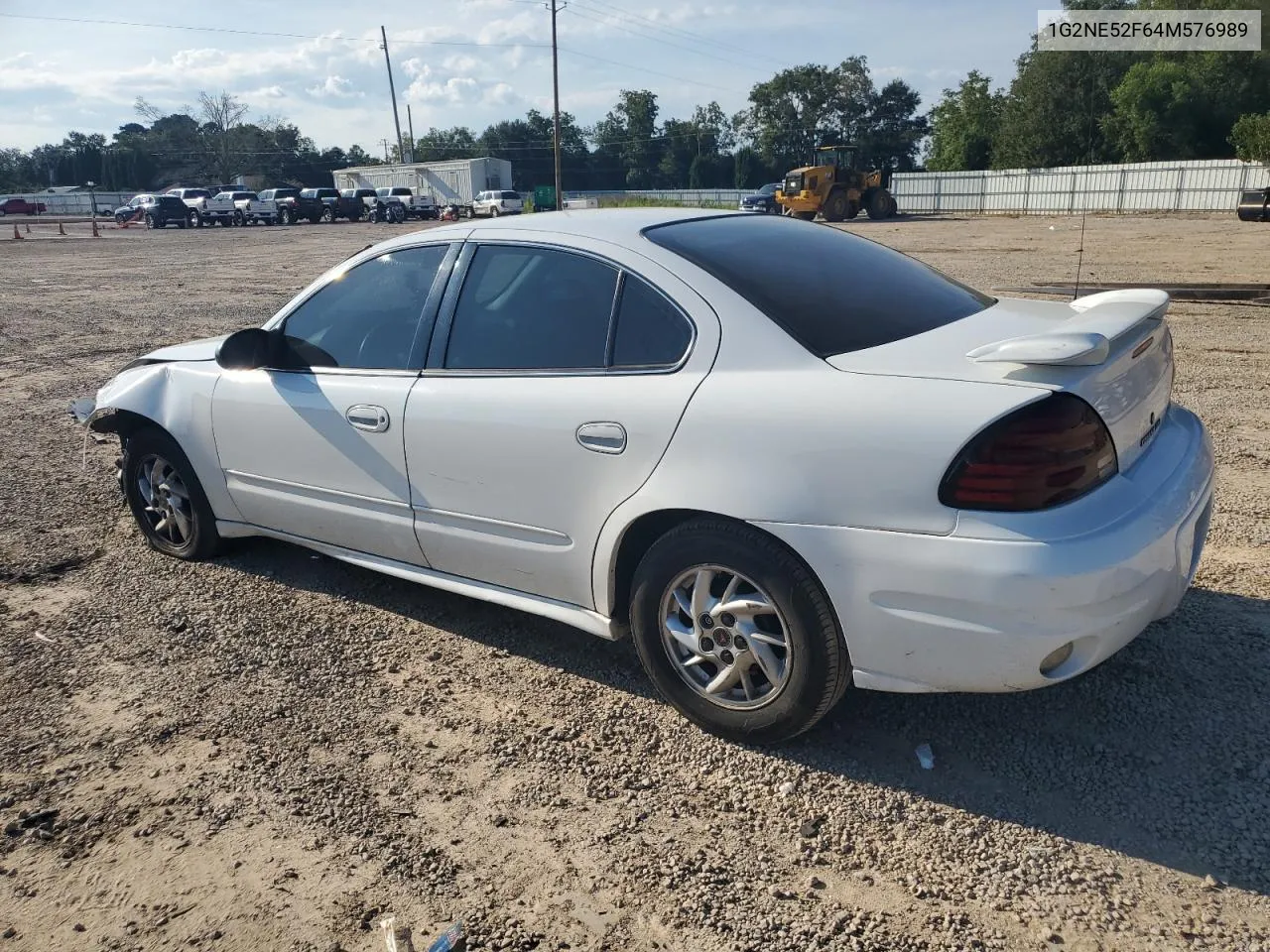 2004 Pontiac Grand Am Se VIN: 1G2NE52F64M576989 Lot: 72426484