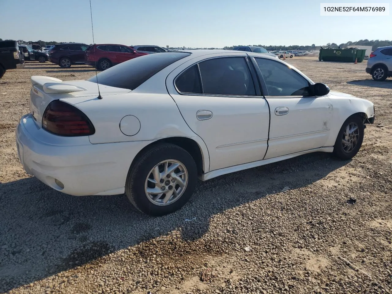 2004 Pontiac Grand Am Se VIN: 1G2NE52F64M576989 Lot: 72426484