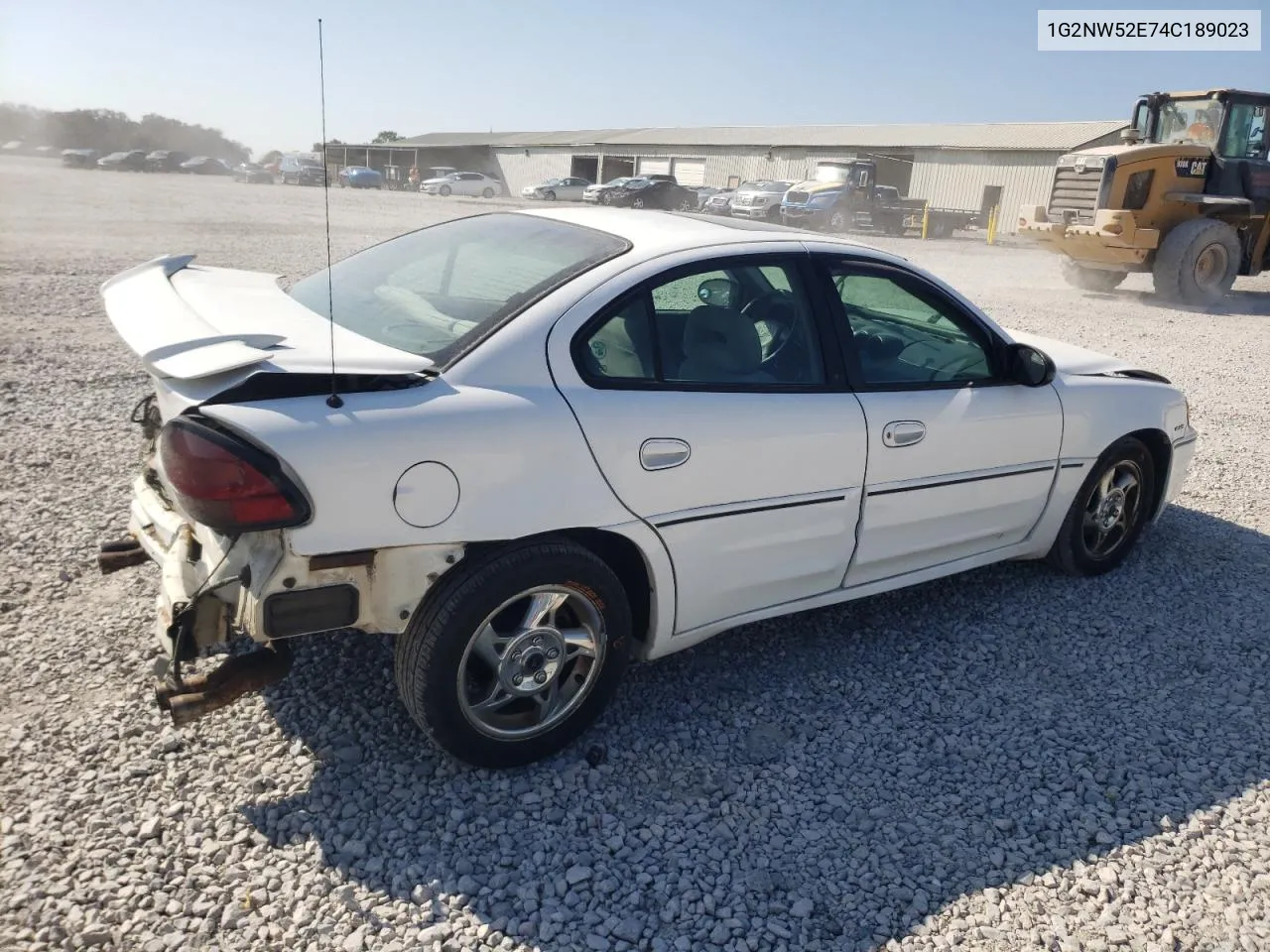 2004 Pontiac Grand Am Gt VIN: 1G2NW52E74C189023 Lot: 78256904