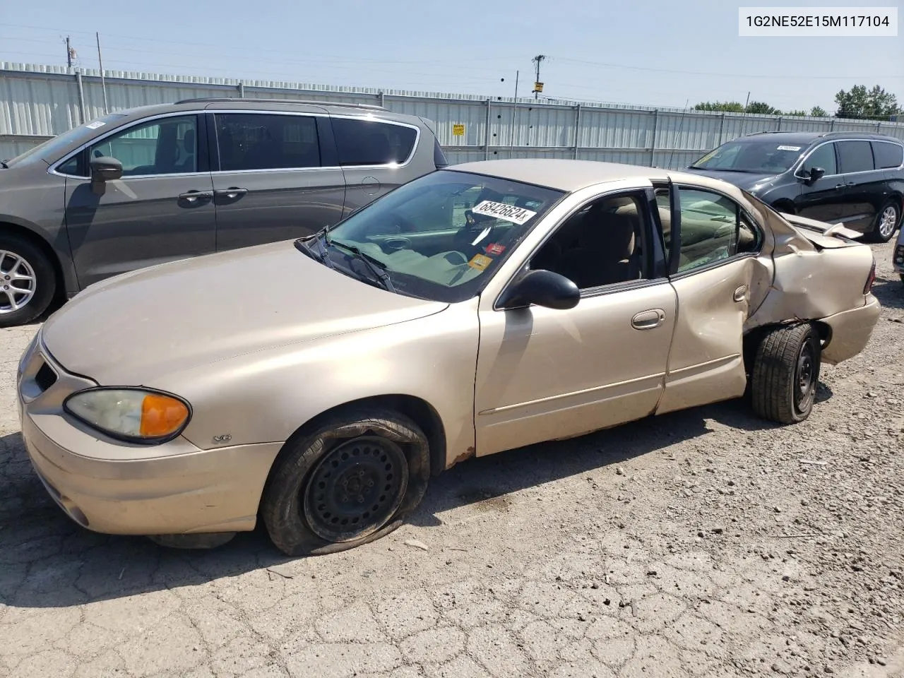 2005 Pontiac Grand Am Se VIN: 1G2NE52E15M117104 Lot: 68426624