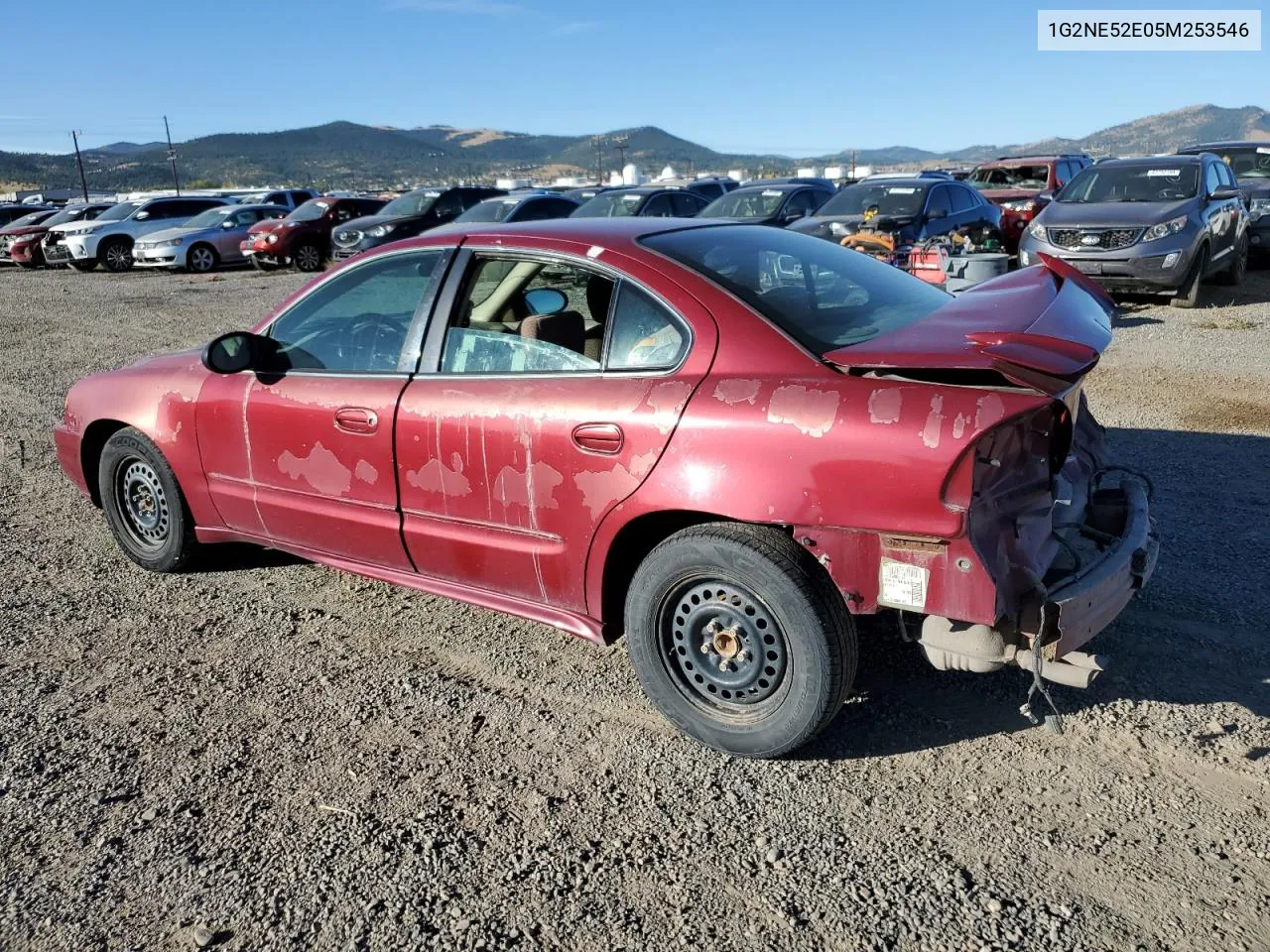 2005 Pontiac Grand Am Se VIN: 1G2NE52E05M253546 Lot: 73349724